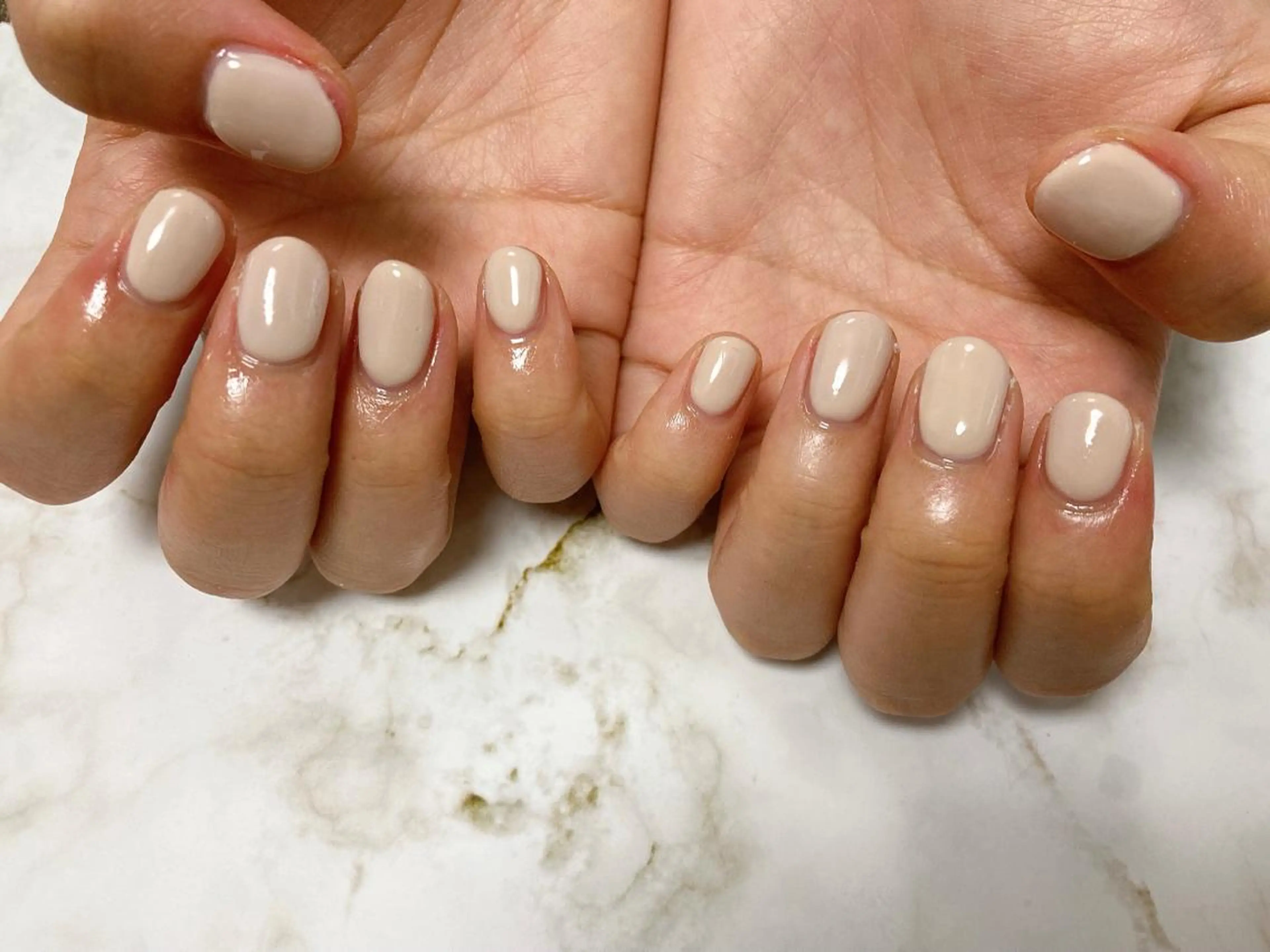 ネイル オフィスネイル ワンカラーネイル ハンドネイル Mogu nail 二子玉川のネイルデザイン