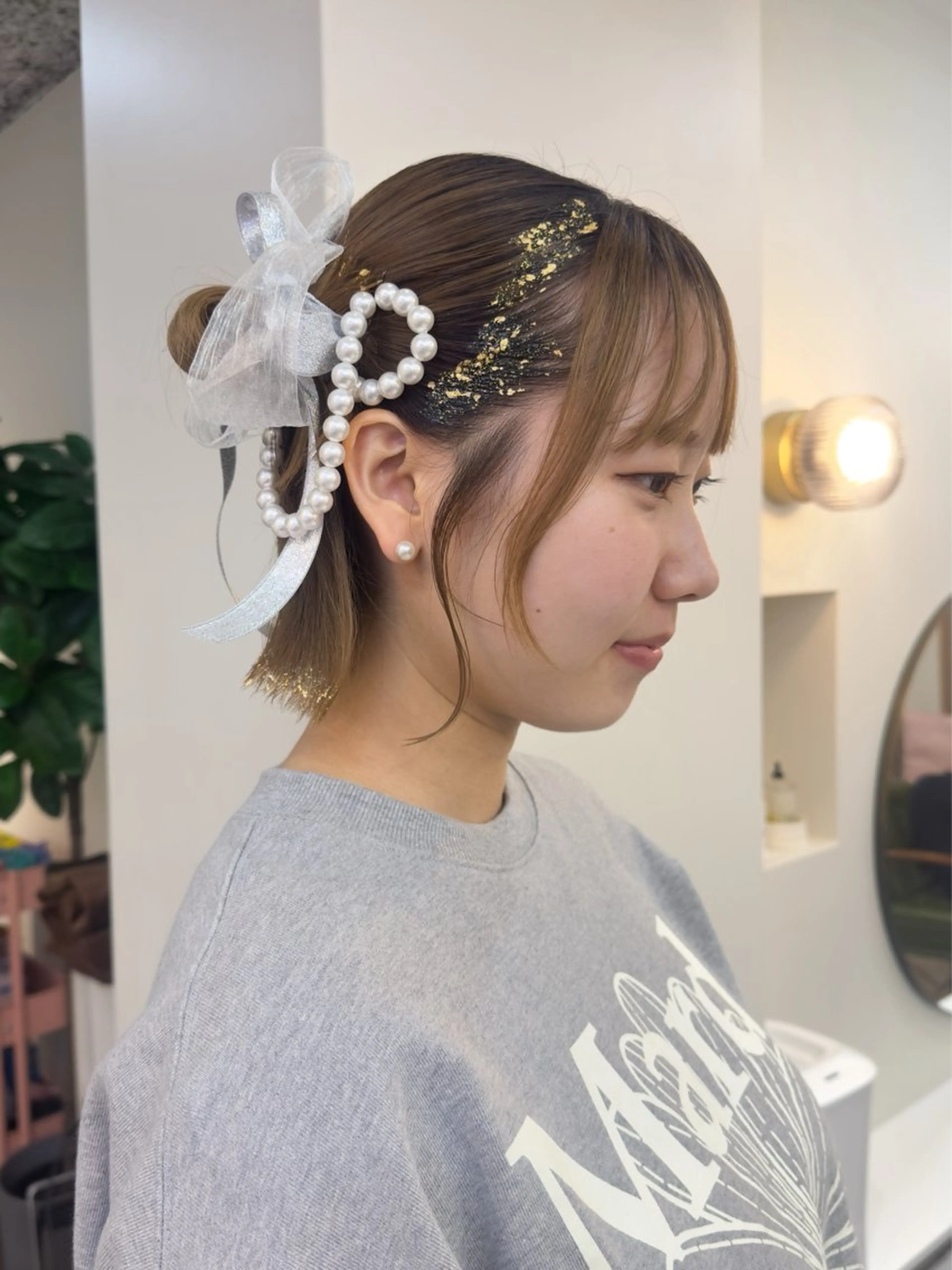 ヘアアレンジ 卒業式のヘアスタイル レイヤー/顔周り /いいぬまみかのヘアスタイル