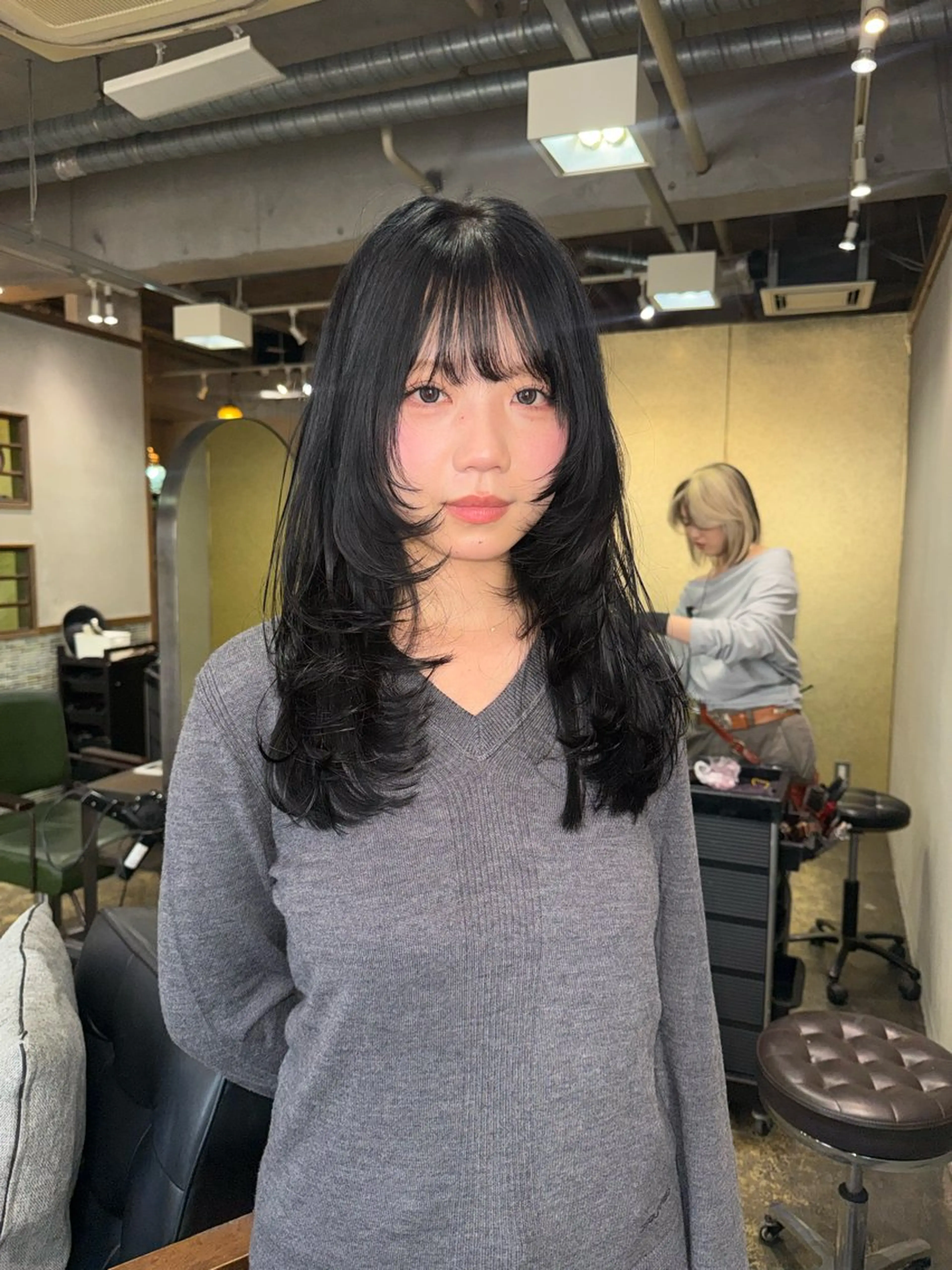 ロング カラー 野口 和真のヘアスタイル