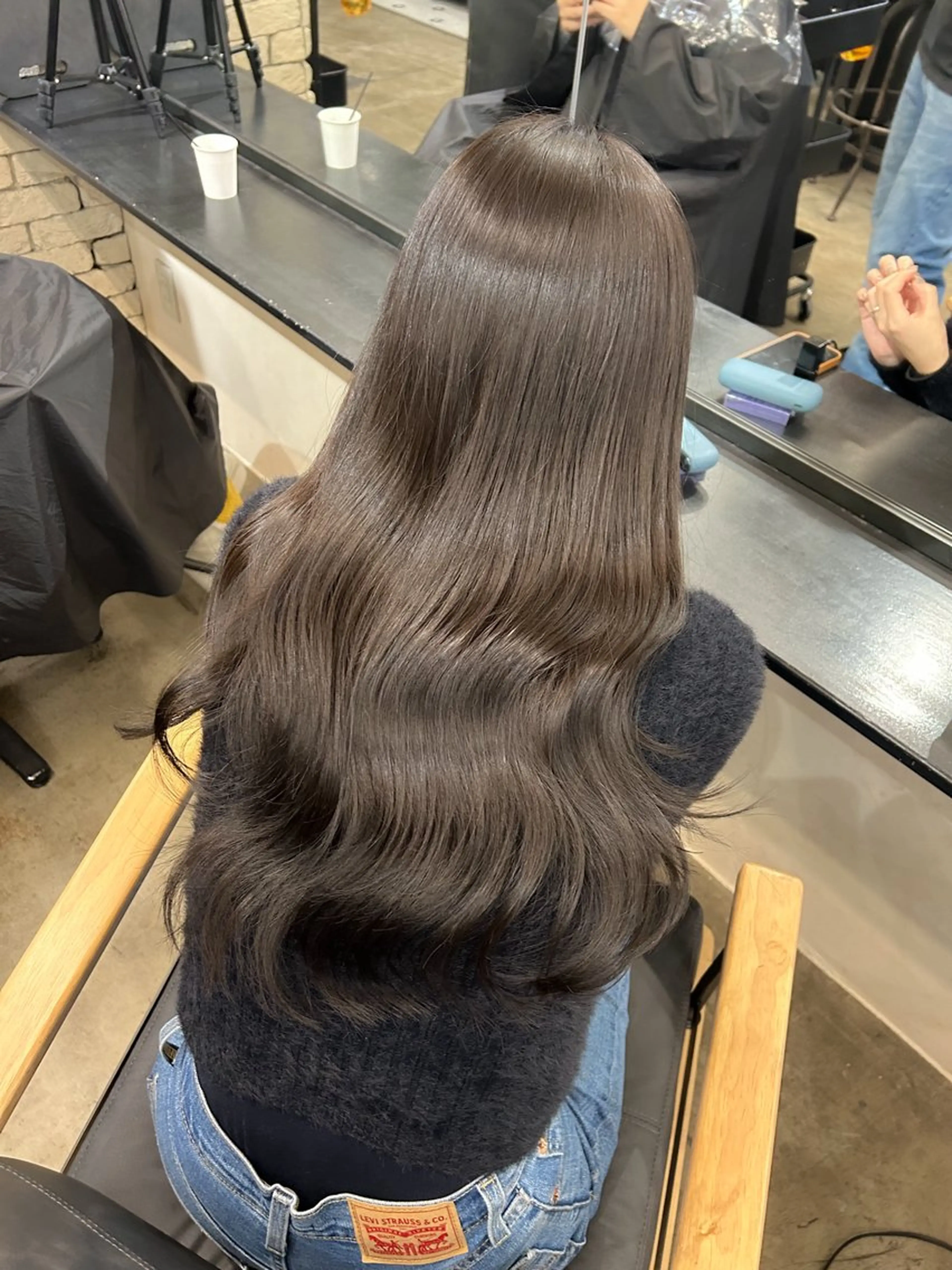 ロング カラー ヘアカラー トリートメント ヘアセット 地毛風艶カラー🌿 喜多夏海のヘアスタイル