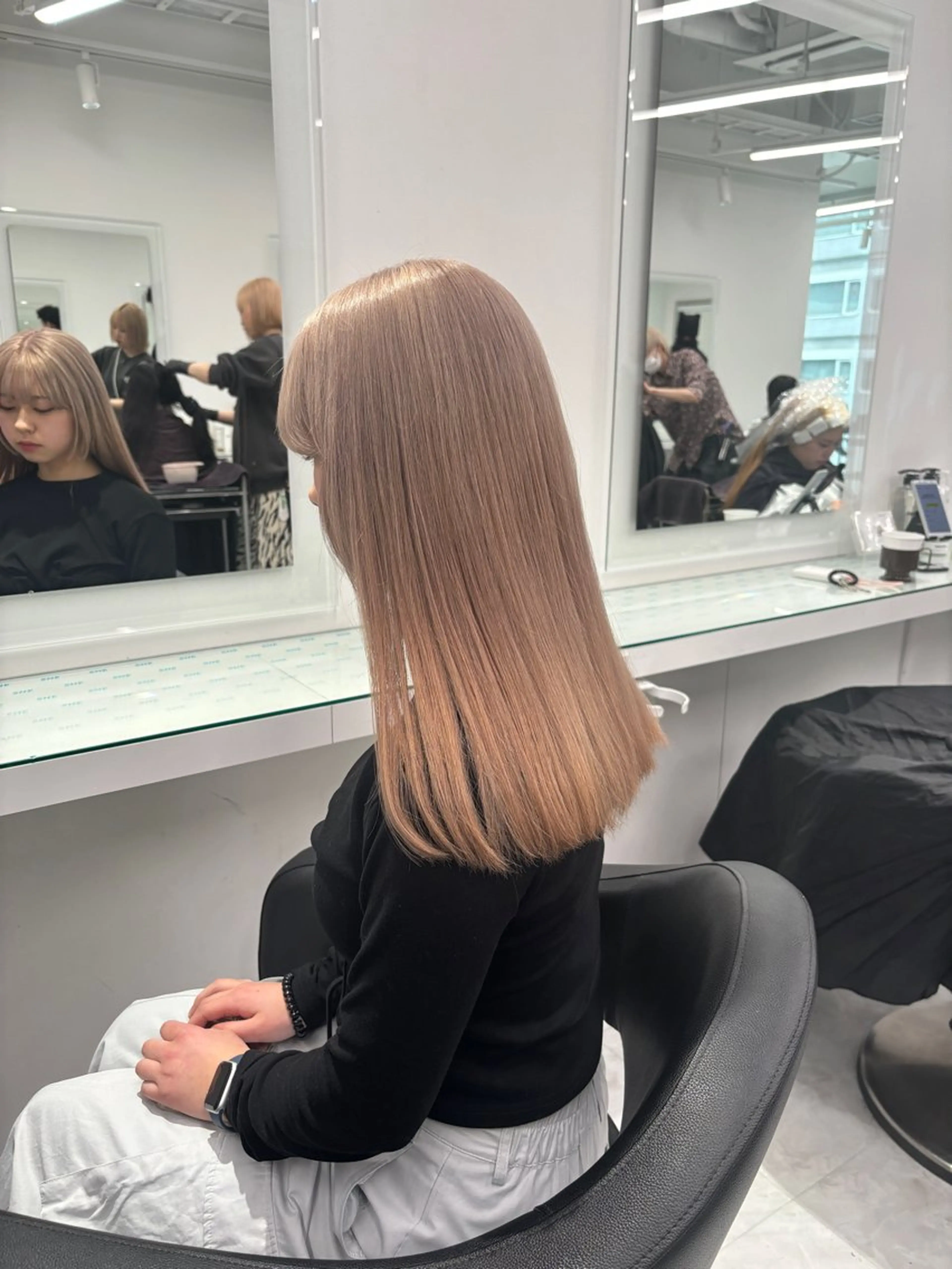 ロング カラー 💖ミルクティー💖 あかり💖のヘアスタイル