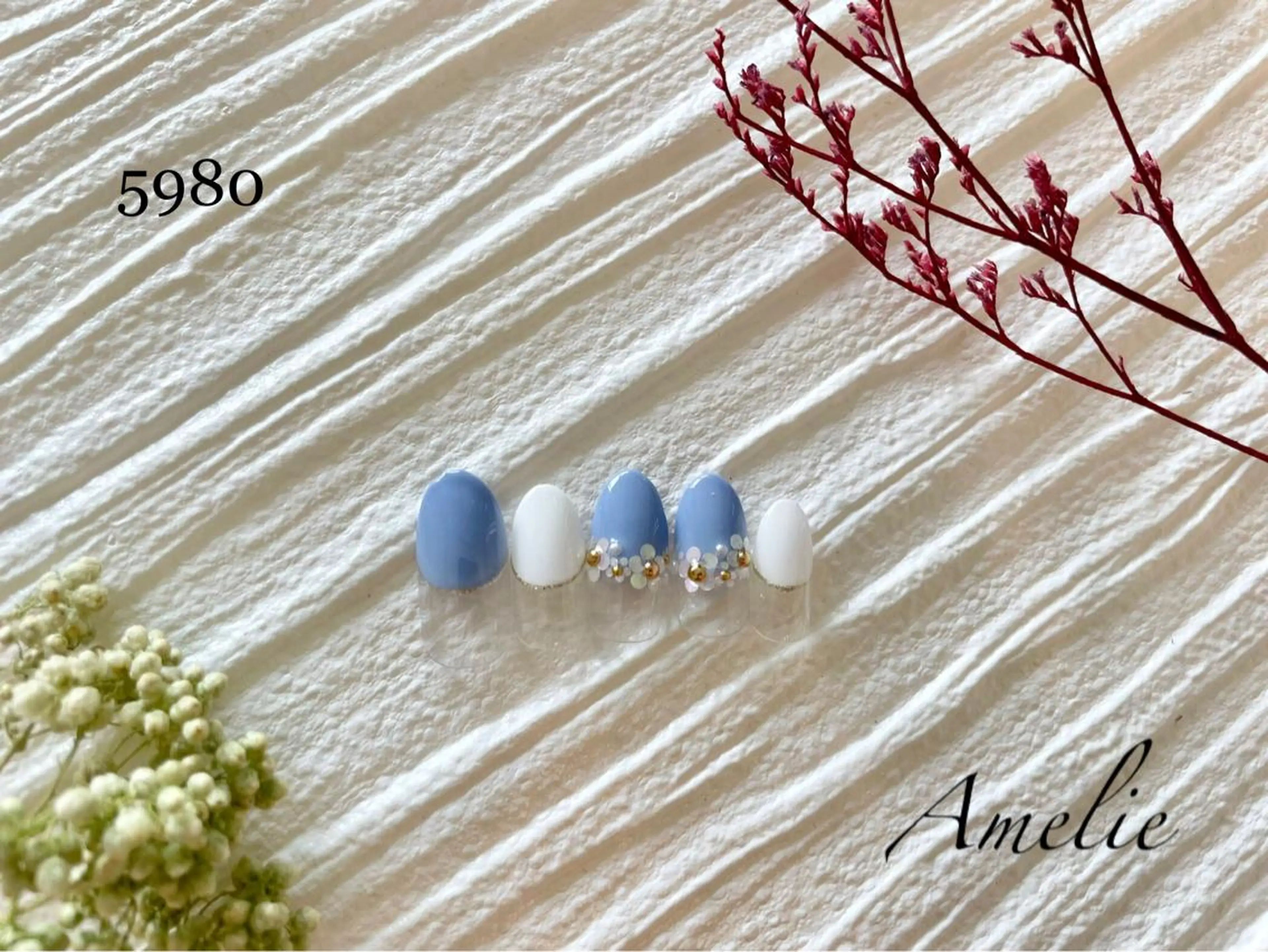 ネイル ハンドネイル いちじゅう あおいのネイルデザイン