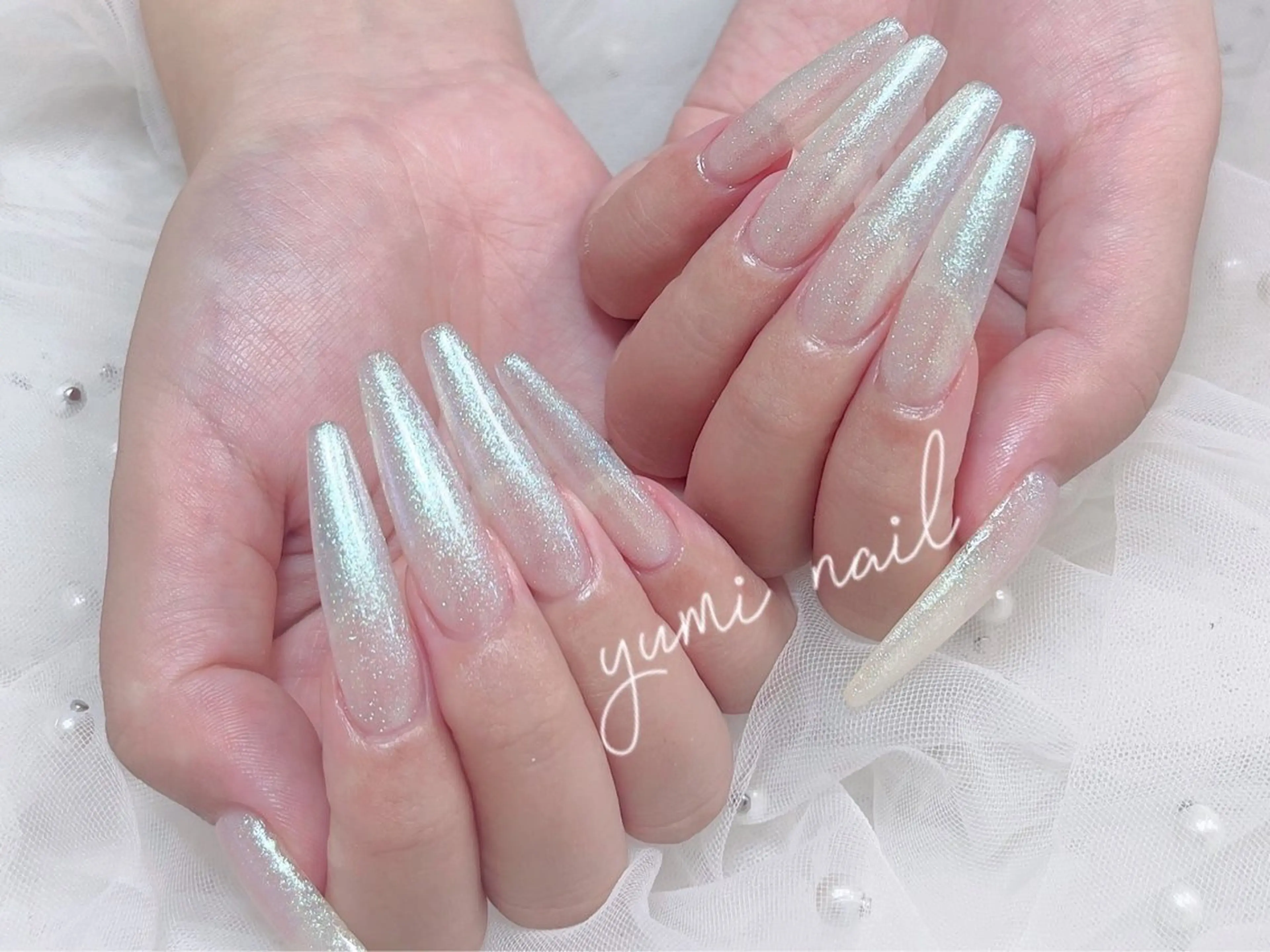 ネイル ハンドネイル 𝐲𝐮𝐦𝐢🎀 長さ出しデザイン専門のネイルデザイン