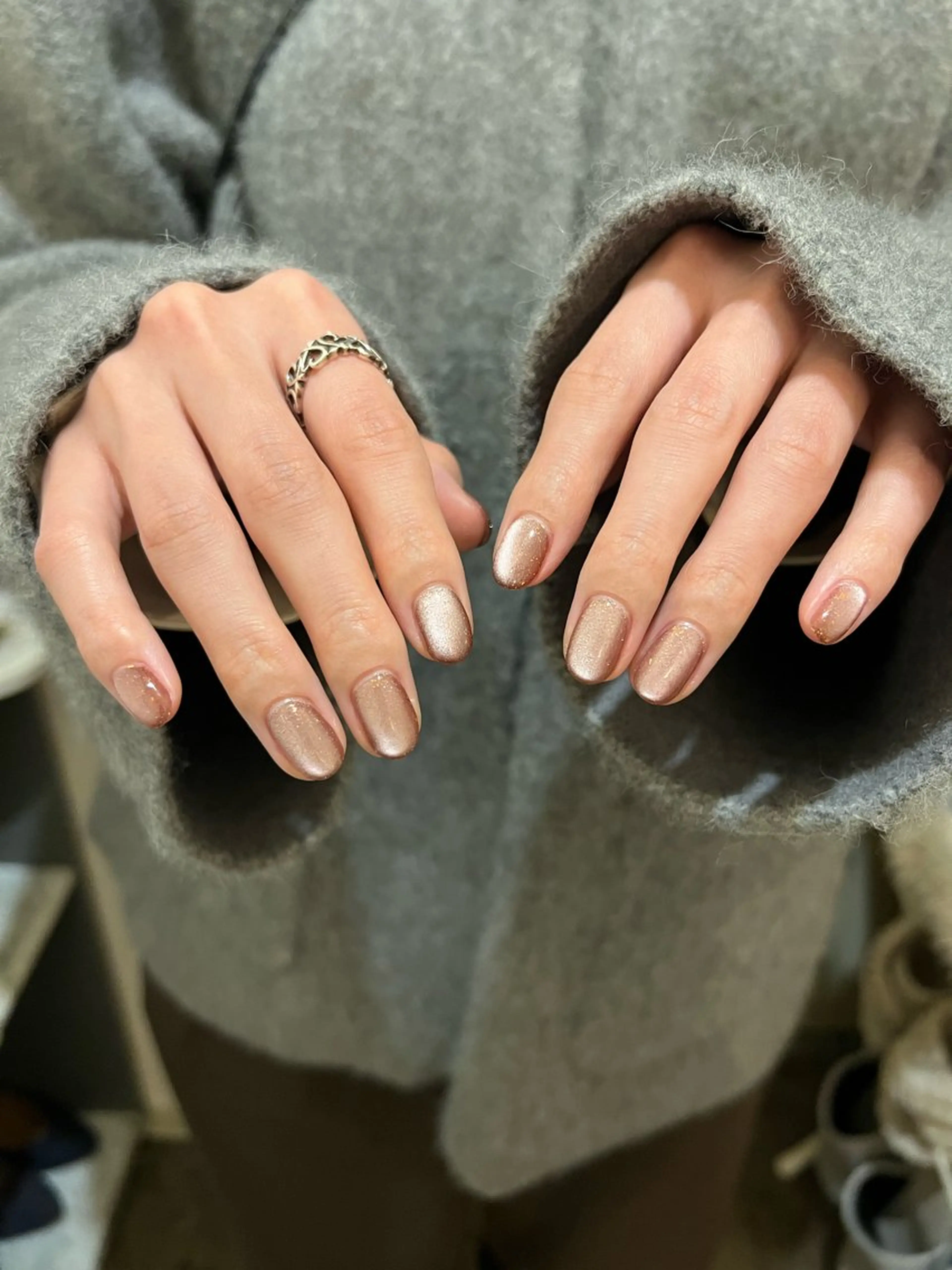 ネイル ブラウン urun eriのネイルデザイン