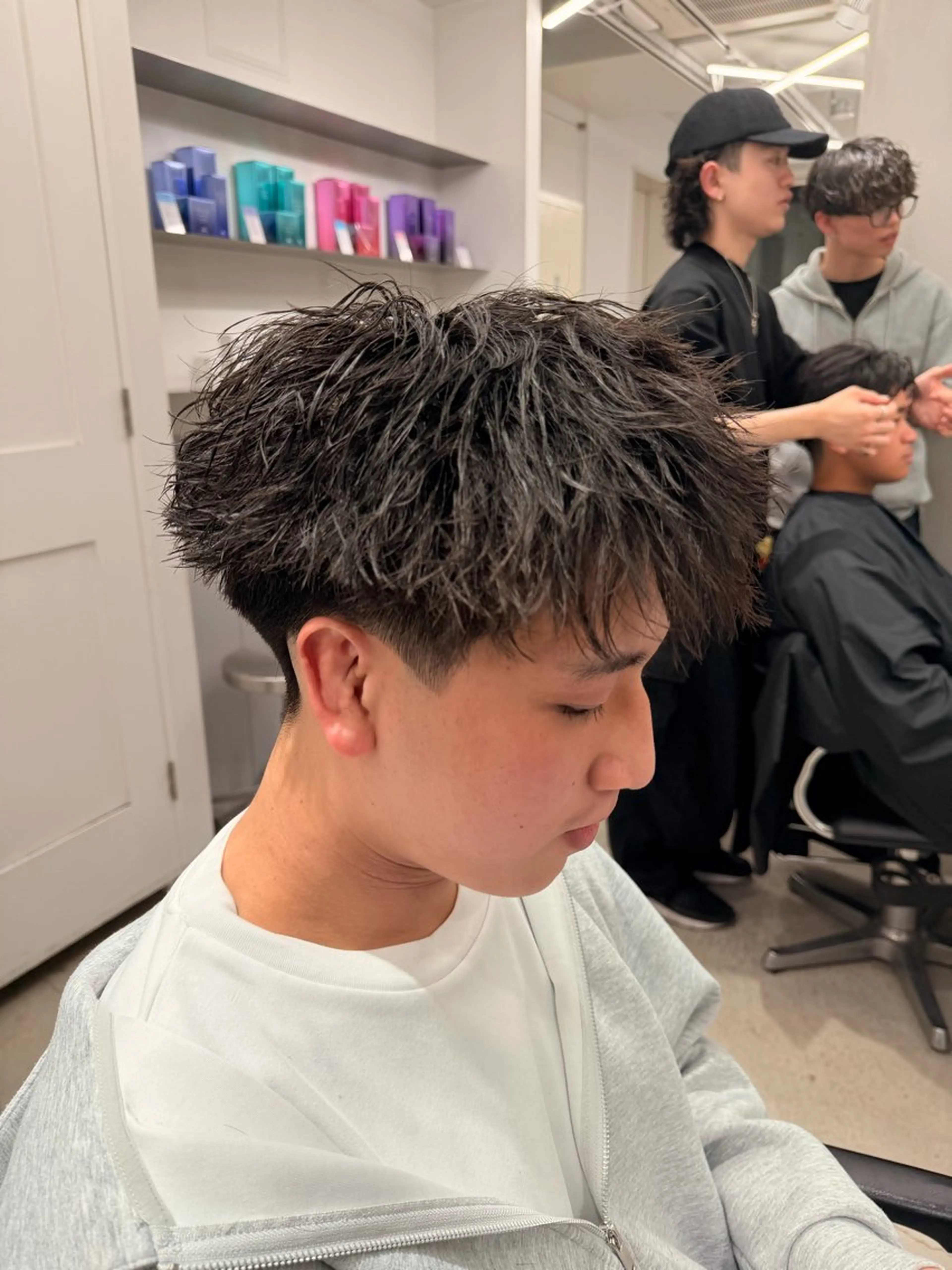 パーマ メンズ メンズパーマ カット パーマ メンズ/シャドウ/ 波巻き/kyogoのヘアスタイル