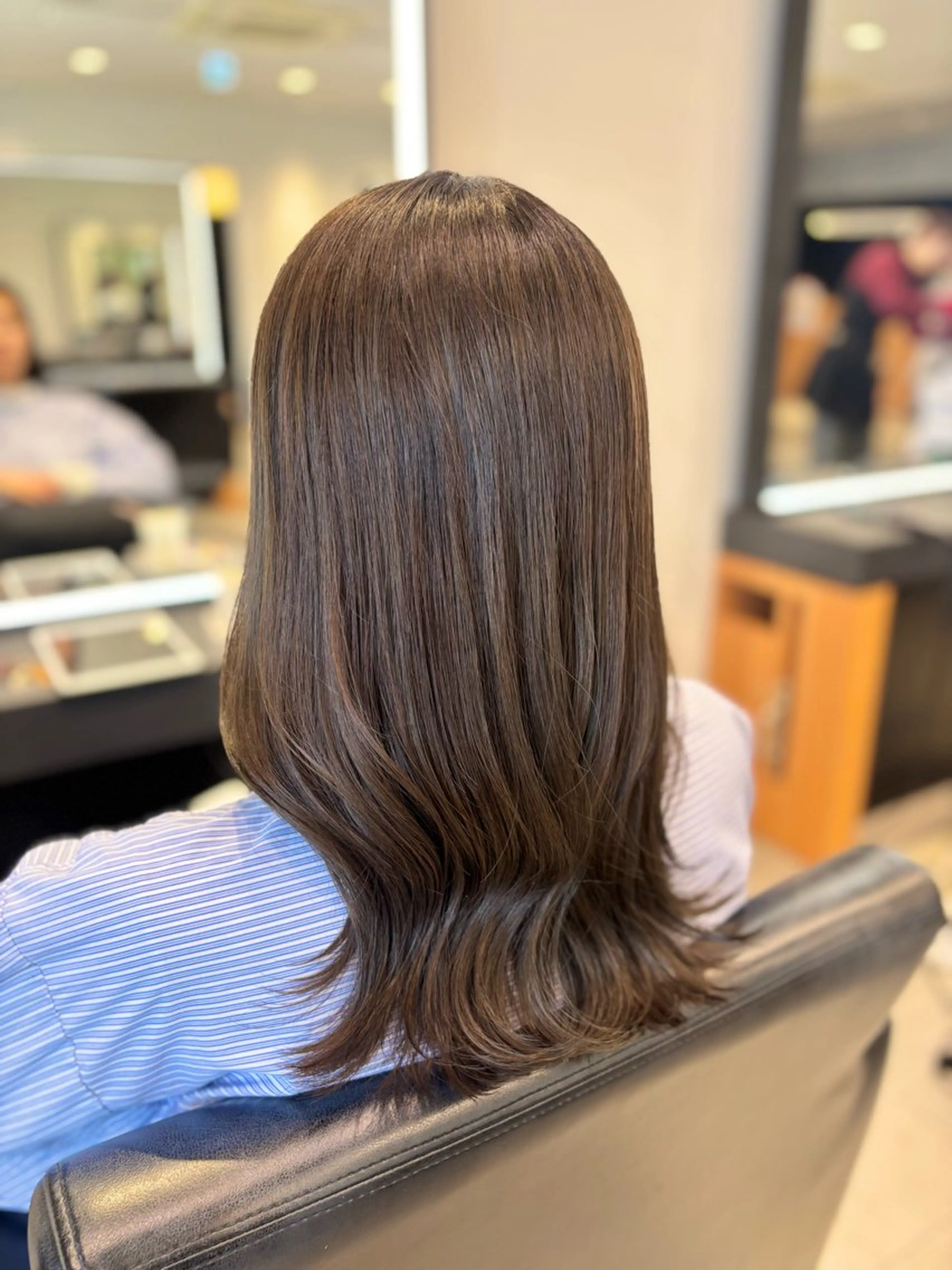 ロング カラー 透明感カラー グレージュ オリーブグレージュ オリーブグレー カット ヘアカラー トリートメント 髪質改善/伏見 RABU(ému)のヘアスタイル