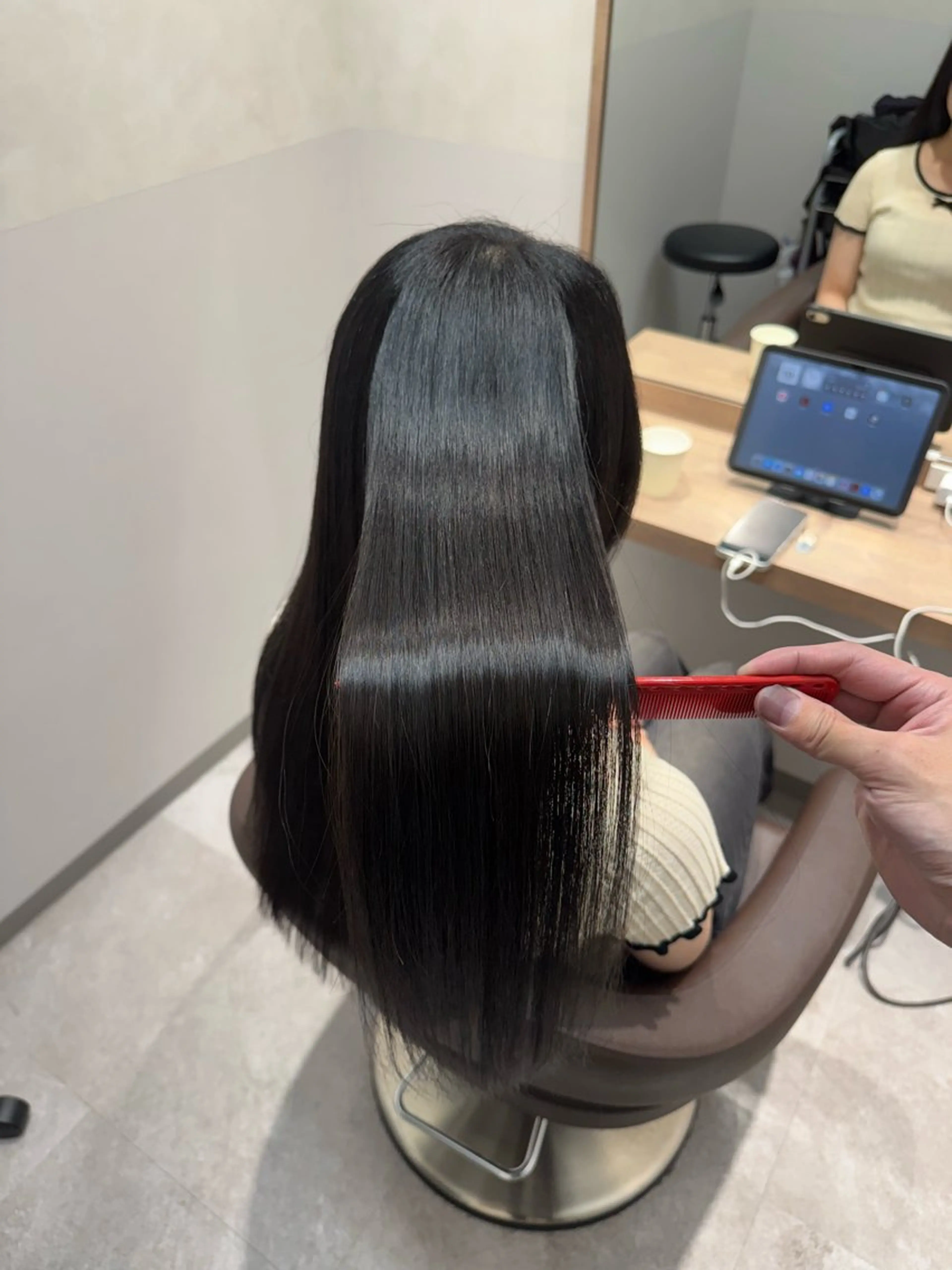 ロング カット ヘアカラー トリートメント SALOWIN 栄３丁目店所属・福田 修平💎 髪質改善/美髪矯正のヘアスタイル