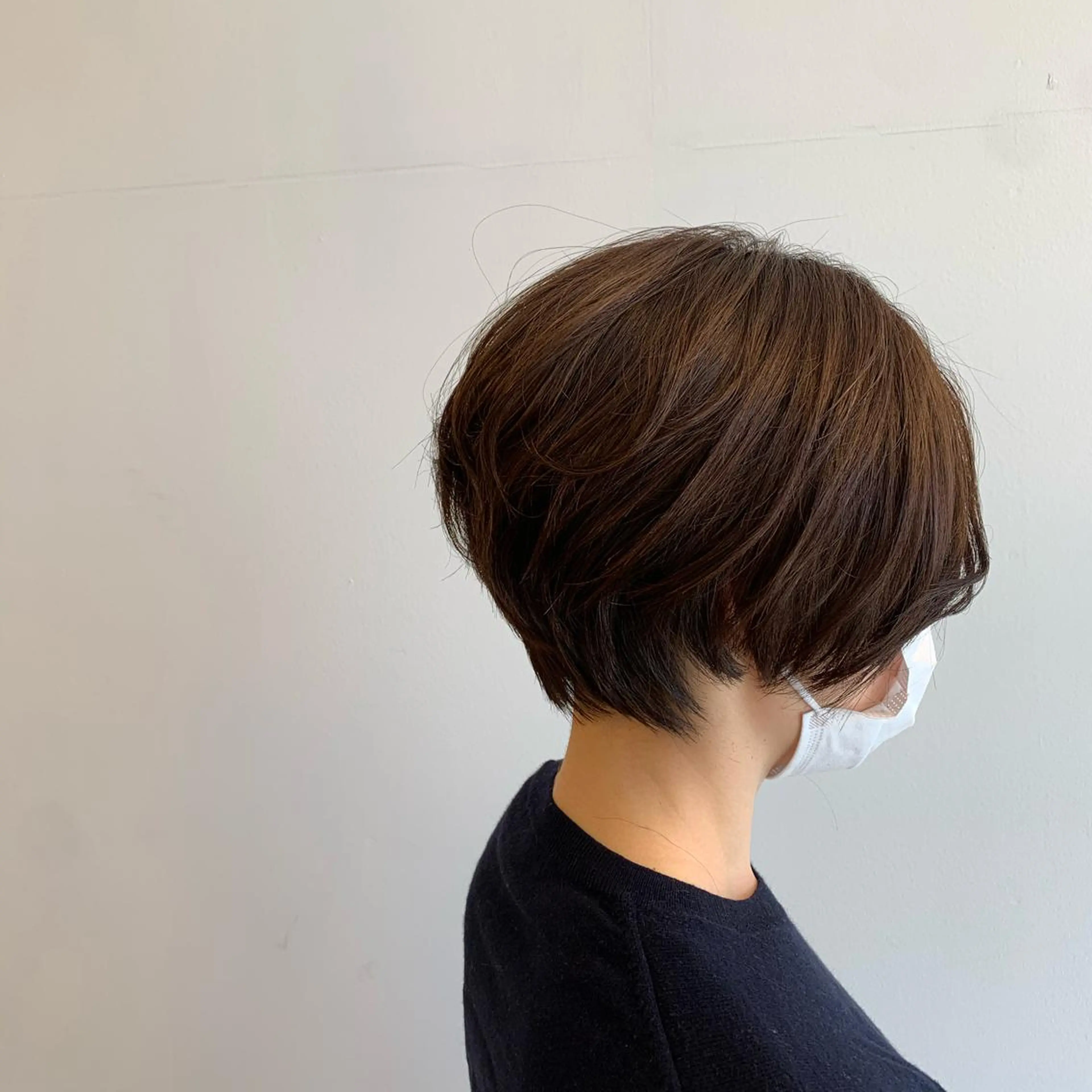 ショート カラー 透明感カラー イルミナカラー 似合わせスタイル 岡田勇哉のヘアスタイル