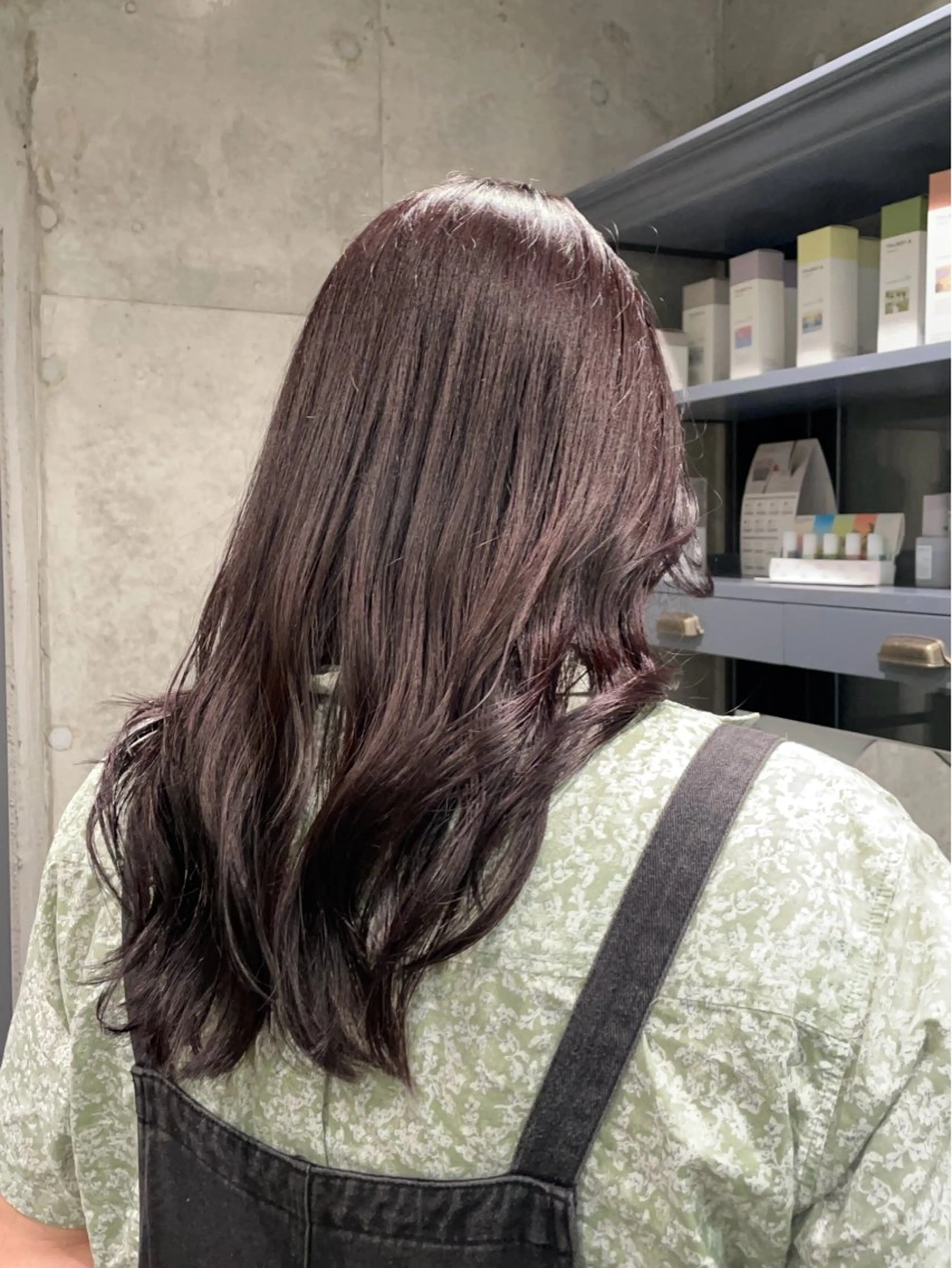 セミロング カラー ヘアカラー トリートメント 透けカラー/ アレンジ/篠崎渚彩のヘアスタイル