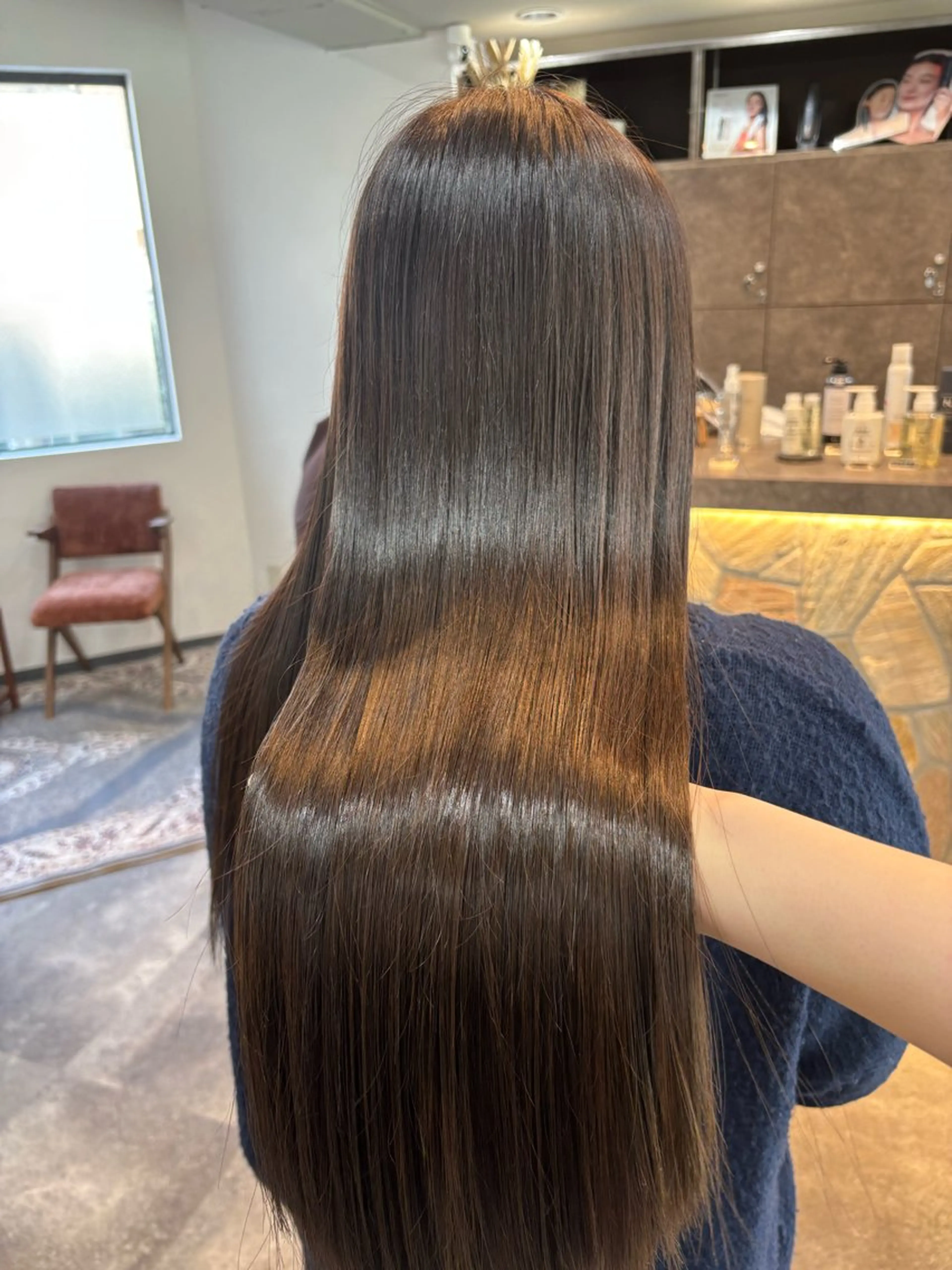 カラー カット ヘアカラー レイヤー✂︎ぷつボブ 艶カラー🤍noaのヘアスタイル