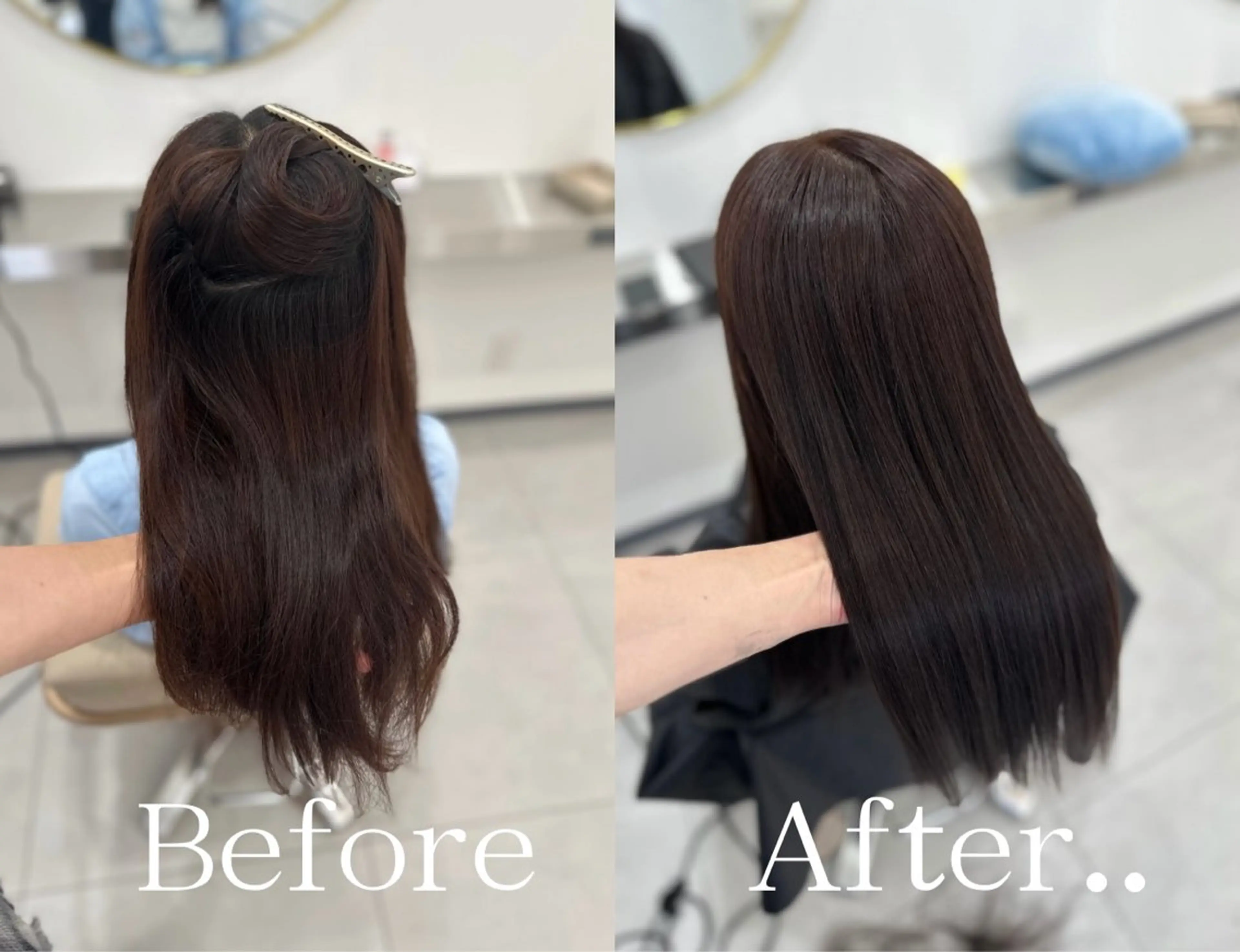 カット+縮毛矯正の写真
