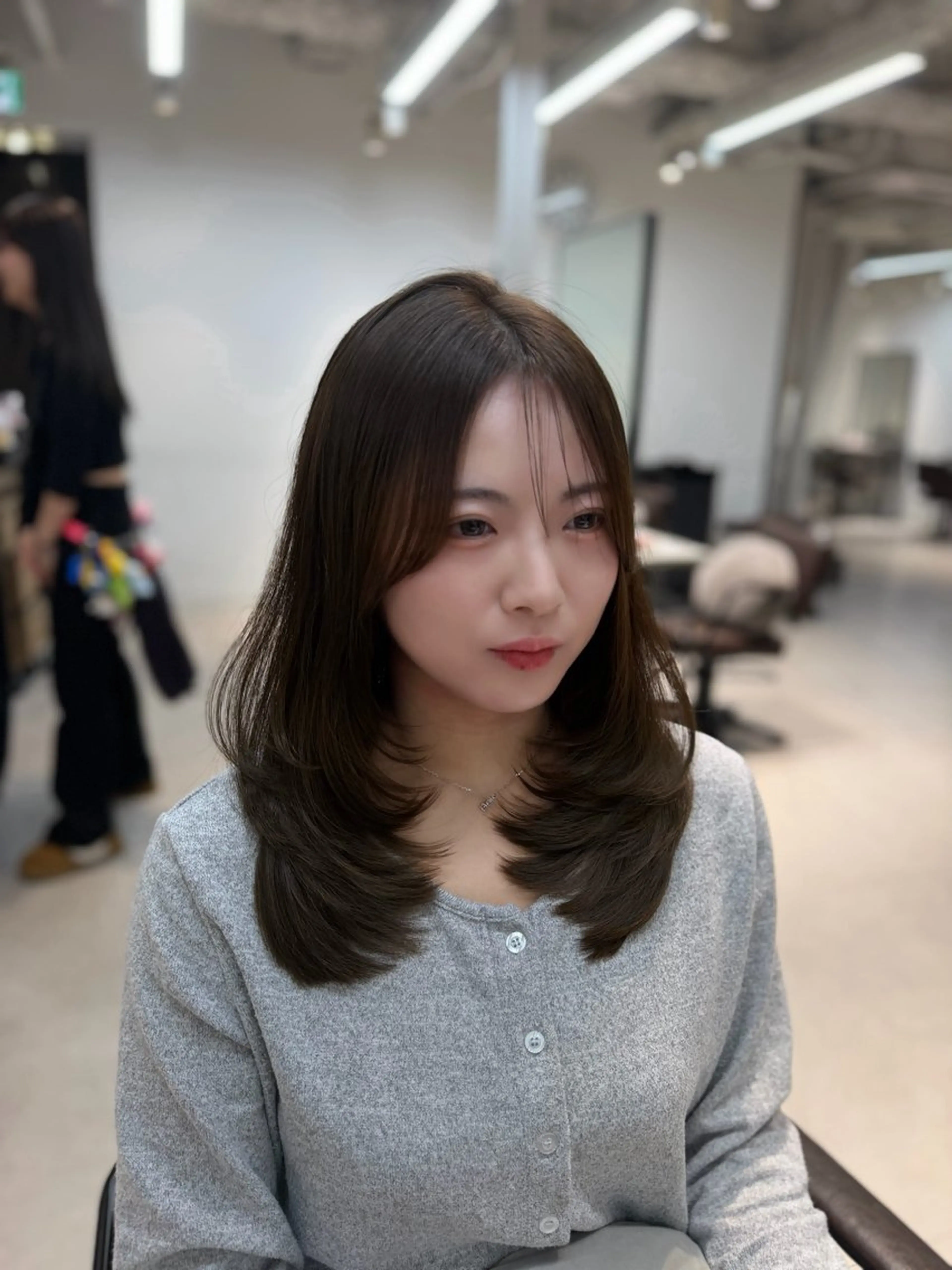 セミロング カラー ヘアカラー トリートメント 梅田／髪質改善カラー caho💙のヘアスタイル