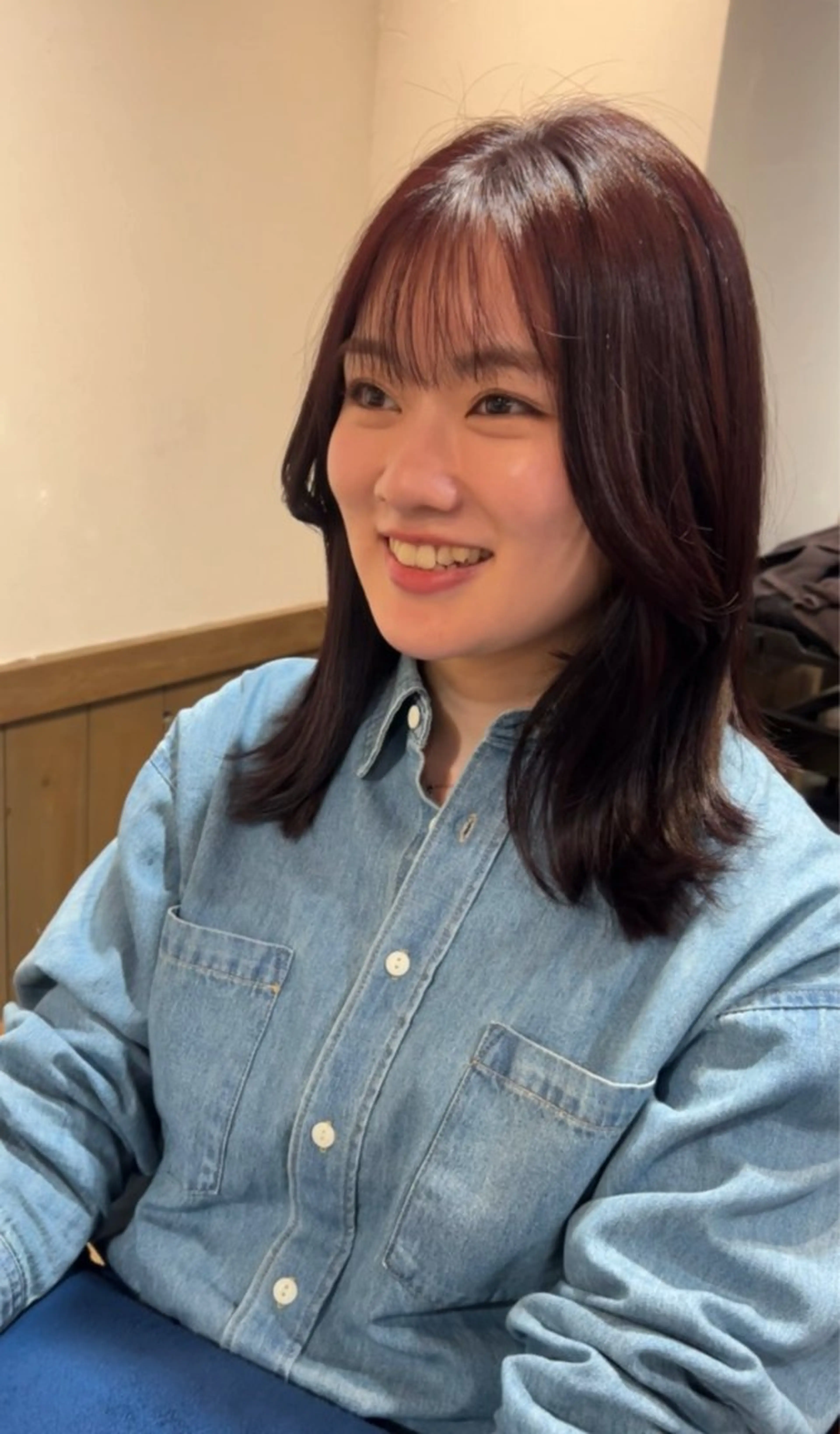 ミディアム カット トリートメント アレンジ/新宿 透明感カラー/ヤノのヘアスタイル