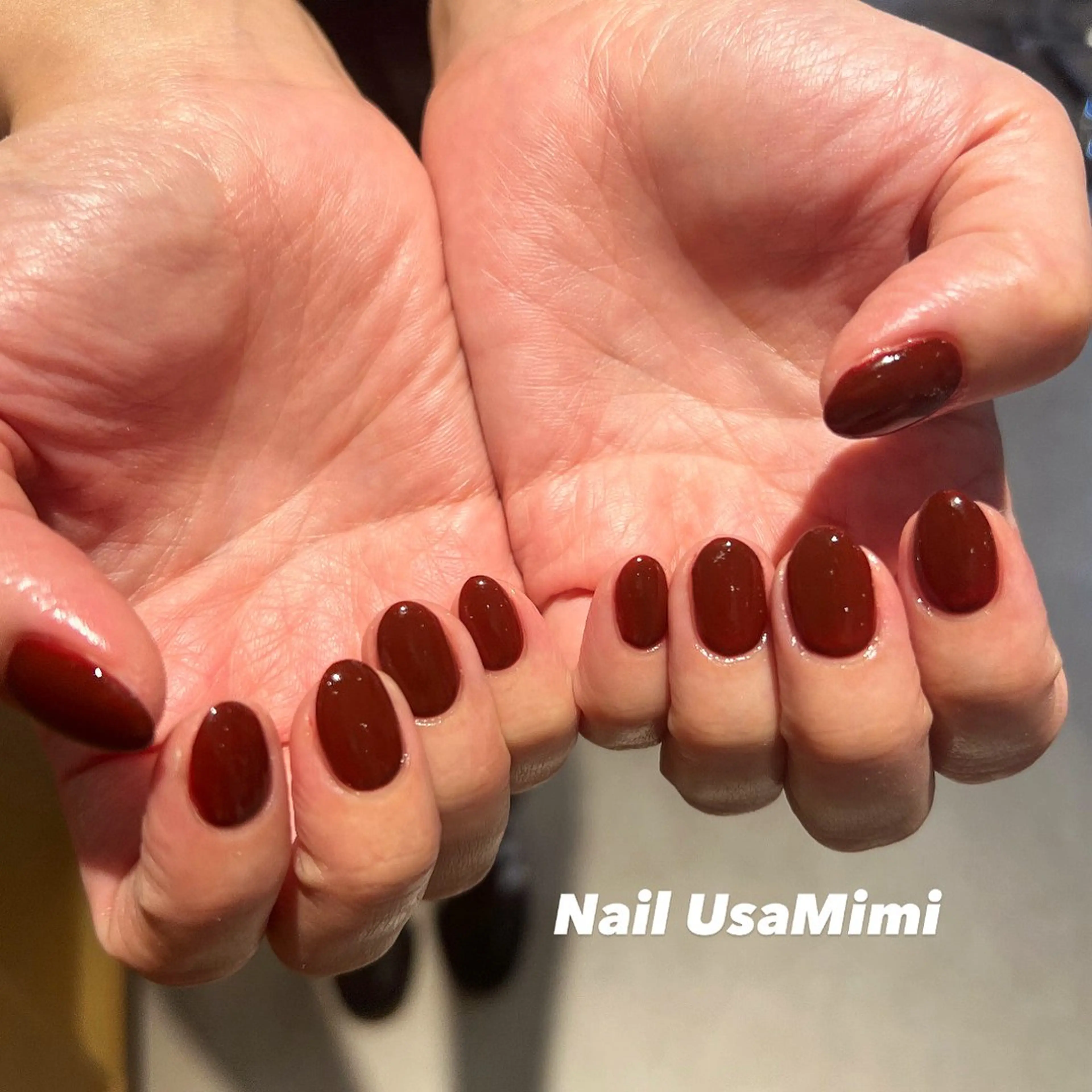 ネイル ジェルネイル マグネットネイル 持ち込み ワンカラーネイル パラジェル ハンドネイル 本町NailUsa Mimi RIKOのネイルデザイン