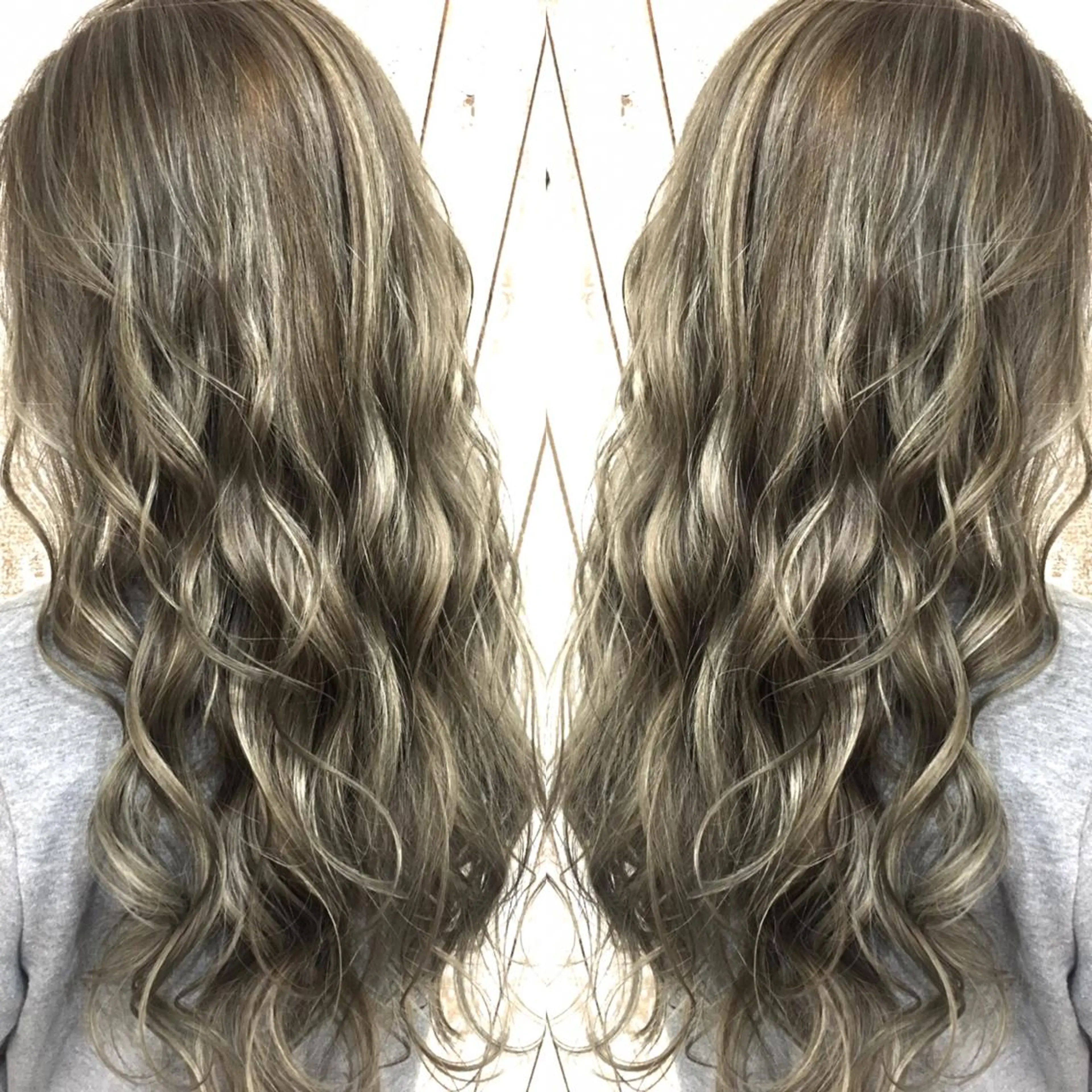 ロング カラー ハイライトカラー 3Dハイライト ハイライト ヘアカラー トリートメント 井上 一平のヘアスタイル