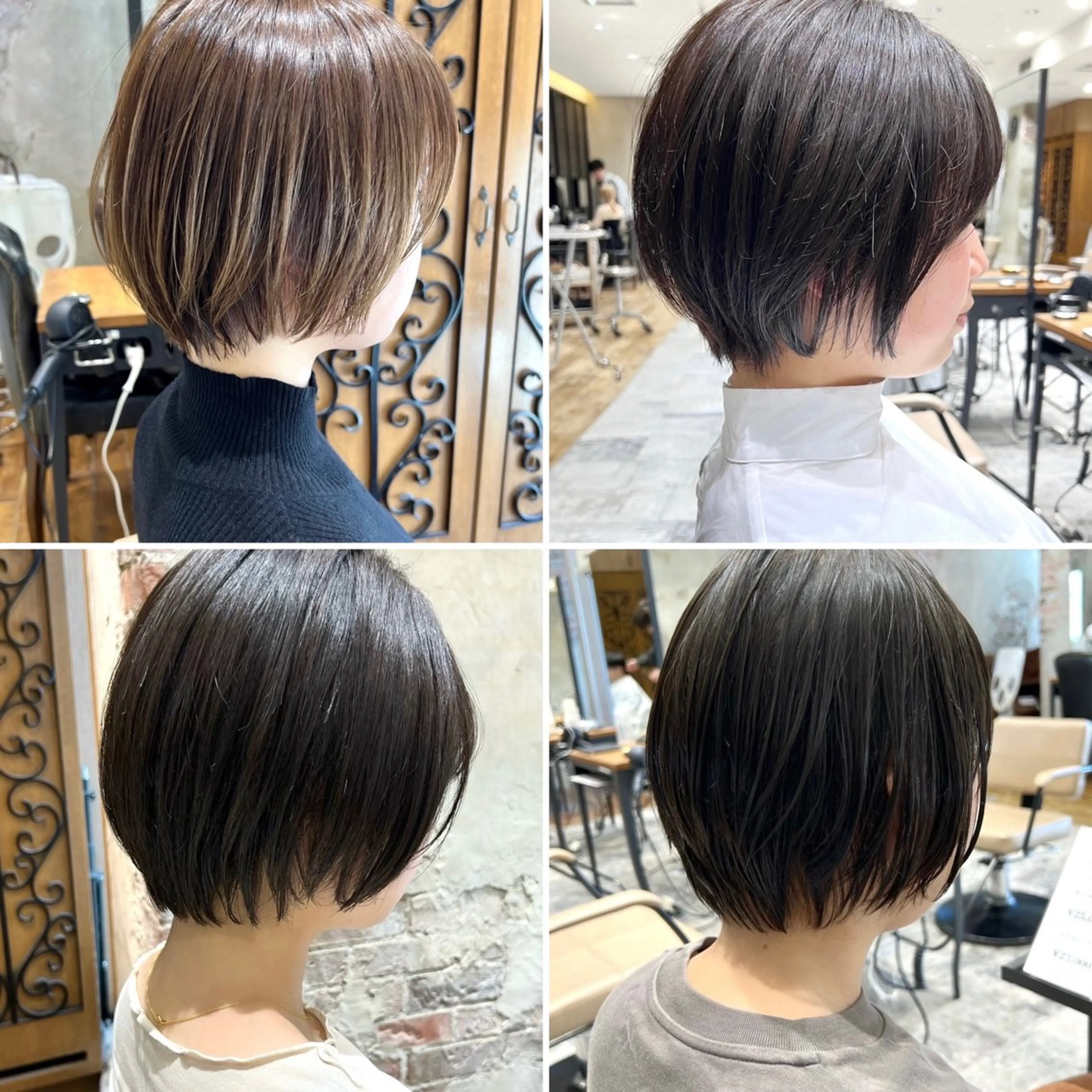 ショート カラー カット ヘアカラー トリートメント 💍新宿ショート 💍岩田莉奈のヘアスタイル