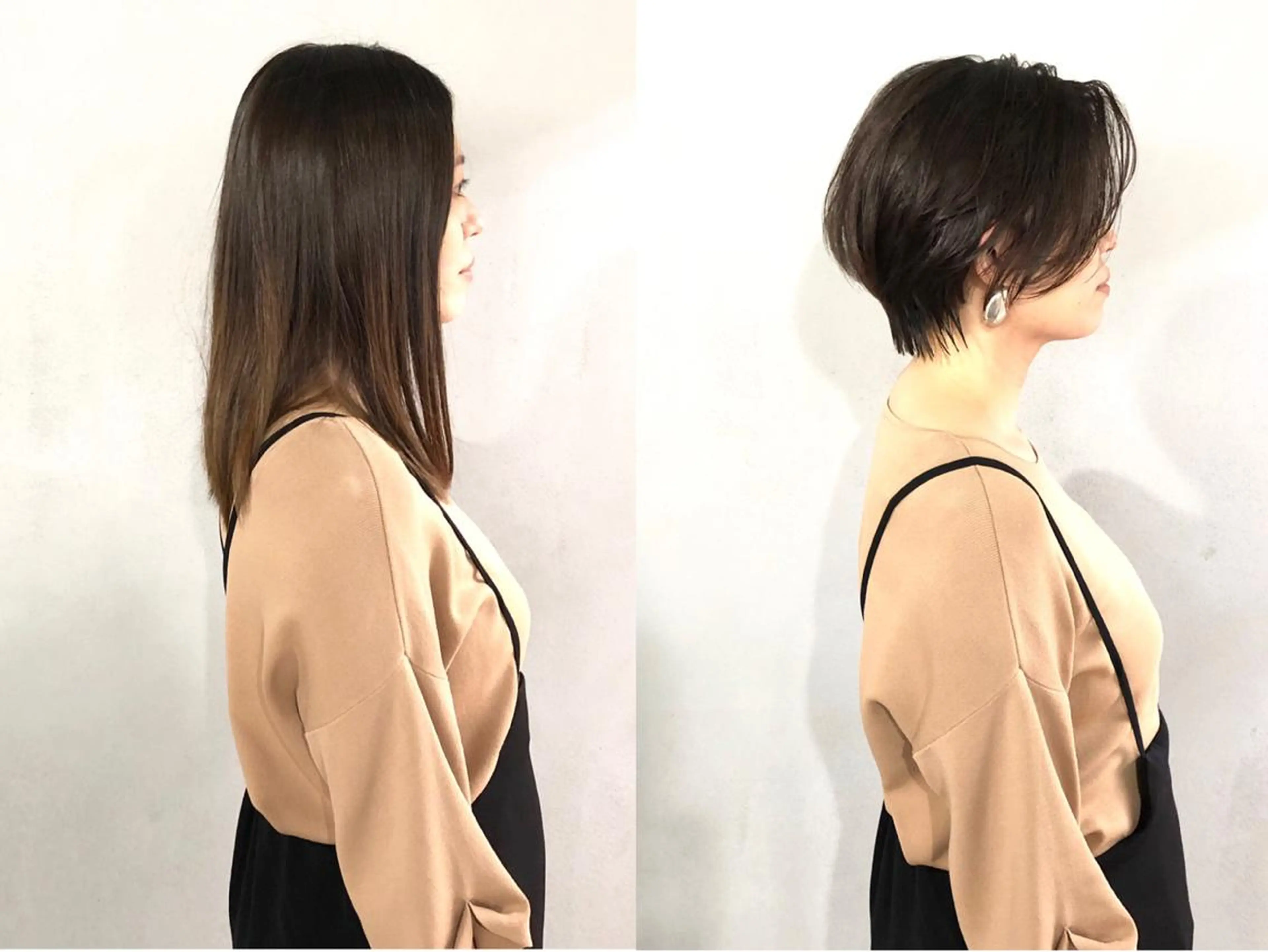 ショート カラー くびれヘア ショートヘア カット ヘアカラー ボブ/ショート/ 白髪染め/メンズ葛西のヘアスタイル