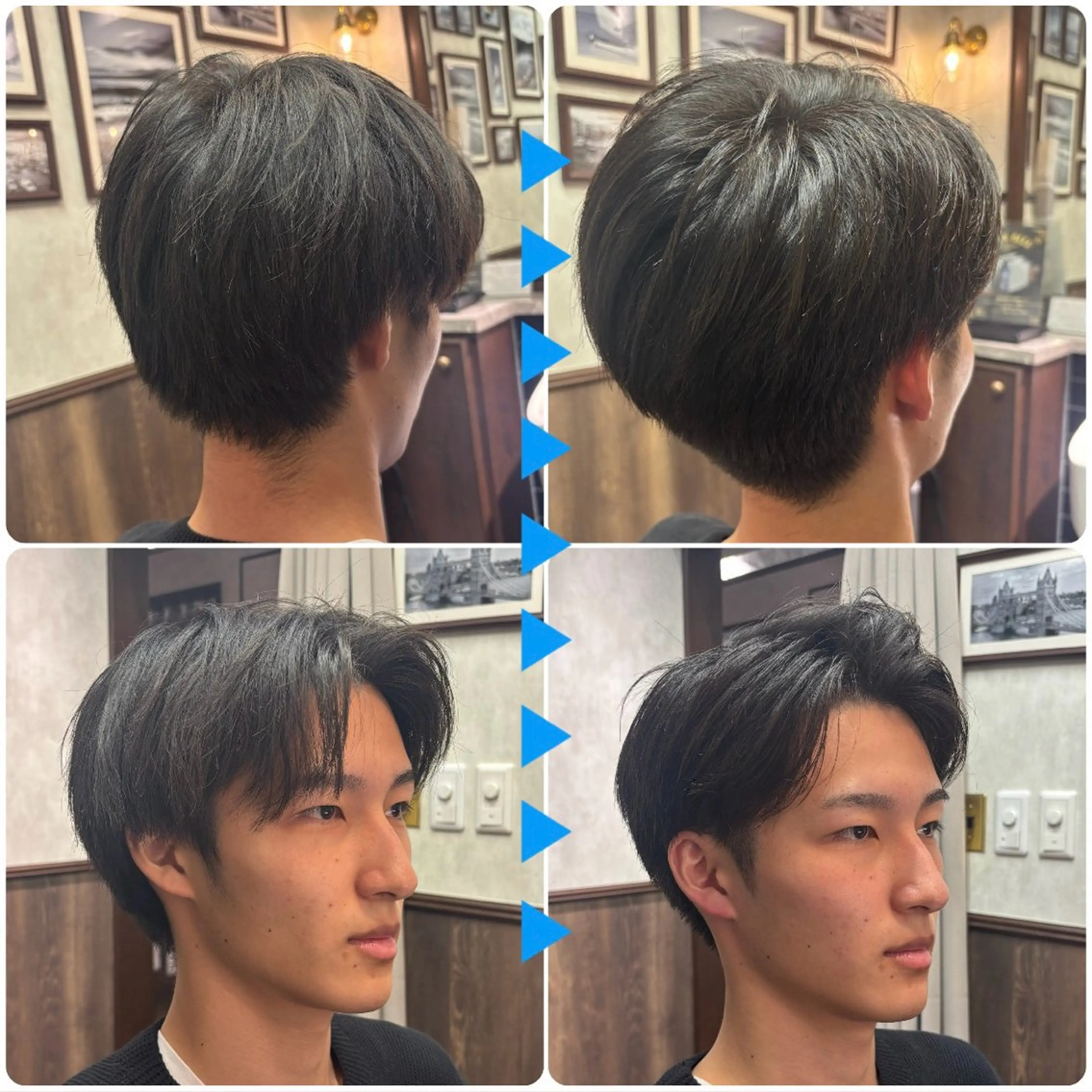 夜のお時間のみ受け付けます⚠️【メンズ限定】【センターパート】カット+シャンプーセット　(約60分)の写真