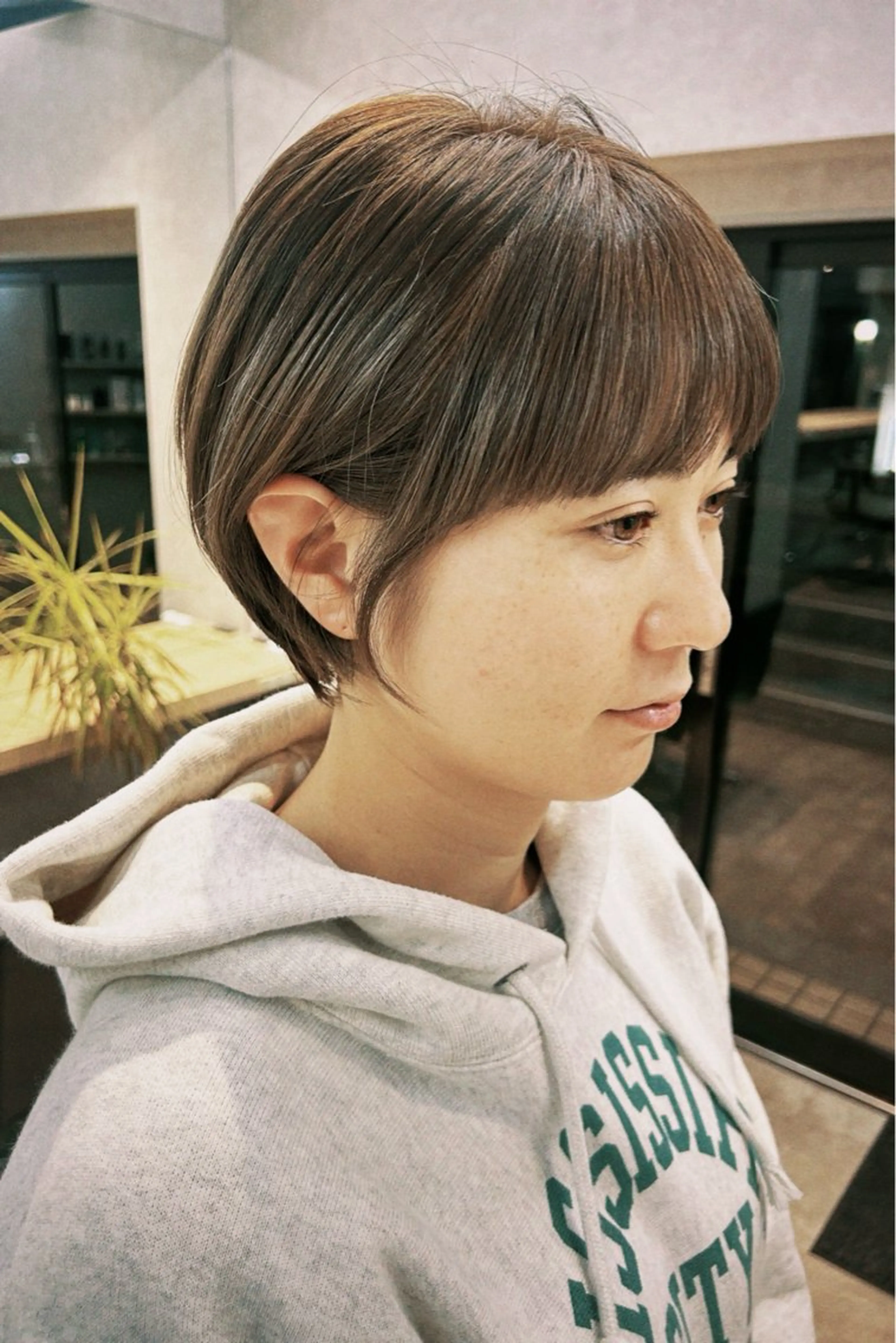 ショート カット ヘアカラー トリートメント Umu所属・✳︎透明感カラー✳︎ ボブ✳︎nanaのヘアスタイル