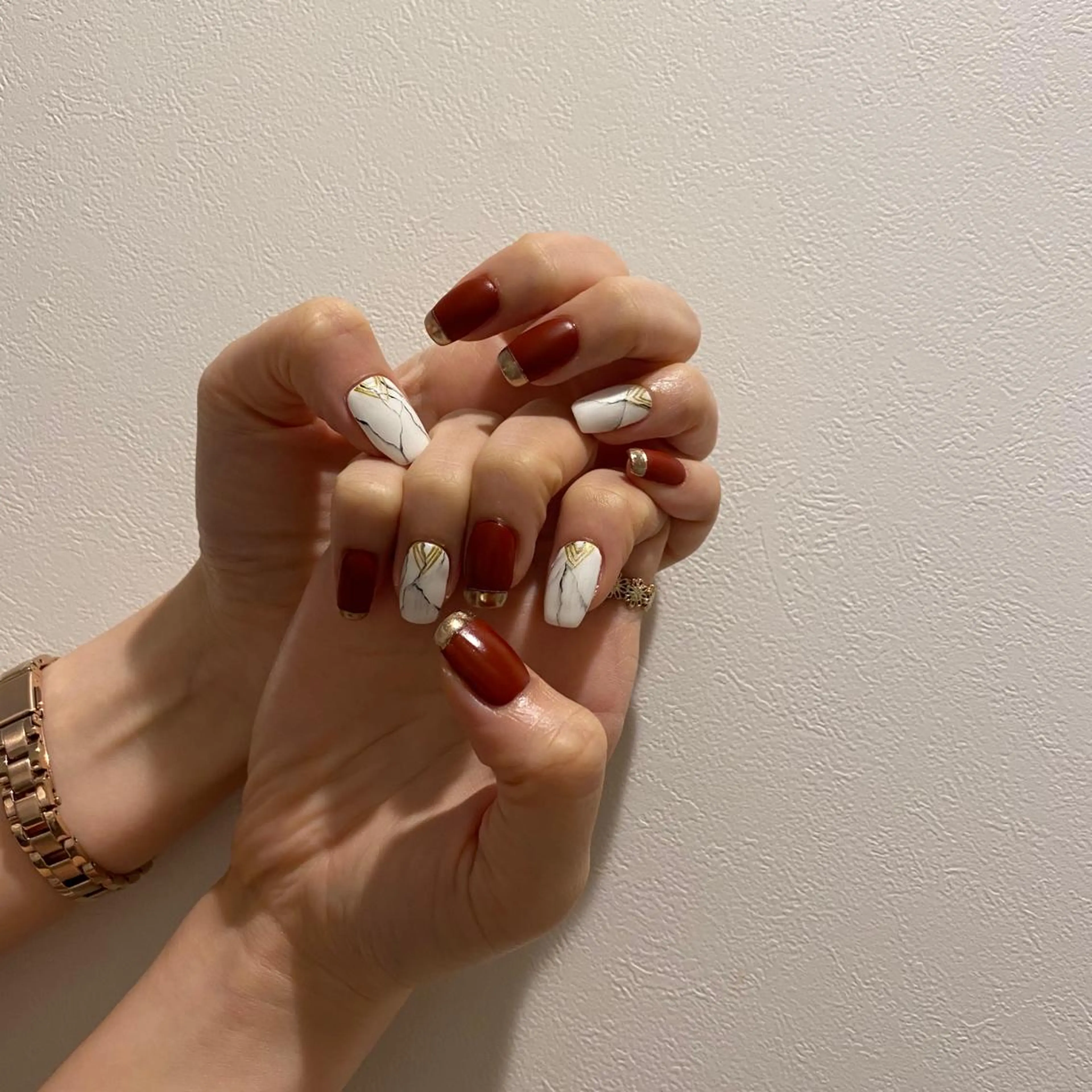 ネイル アートネイル マットネイル ハンドネイル NORA nail UMEDAのネイルデザイン