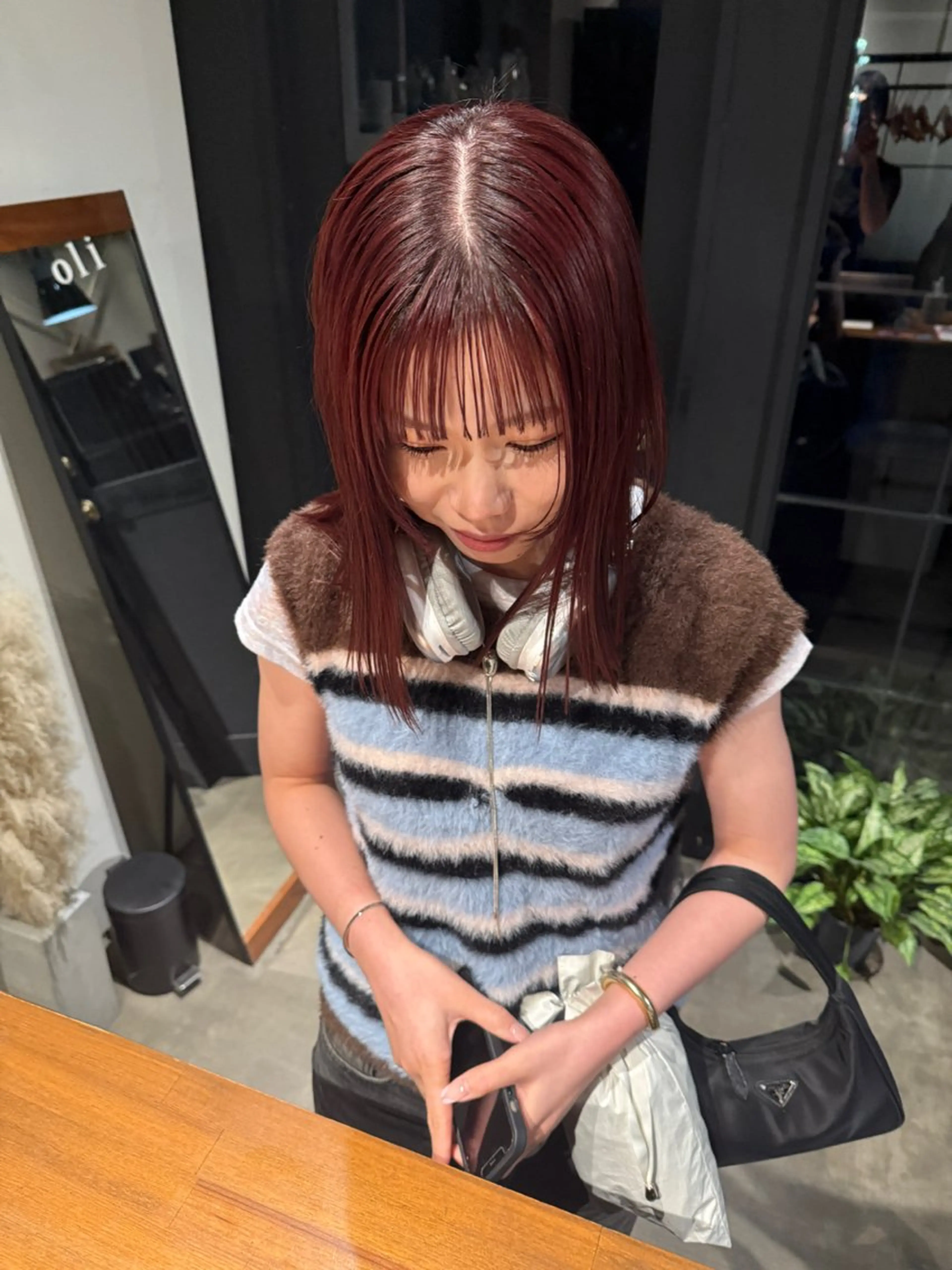 ミディアム カラー ヘアカラー トリートメント fubuki🪷 似合わせカットカラーのヘアスタイル