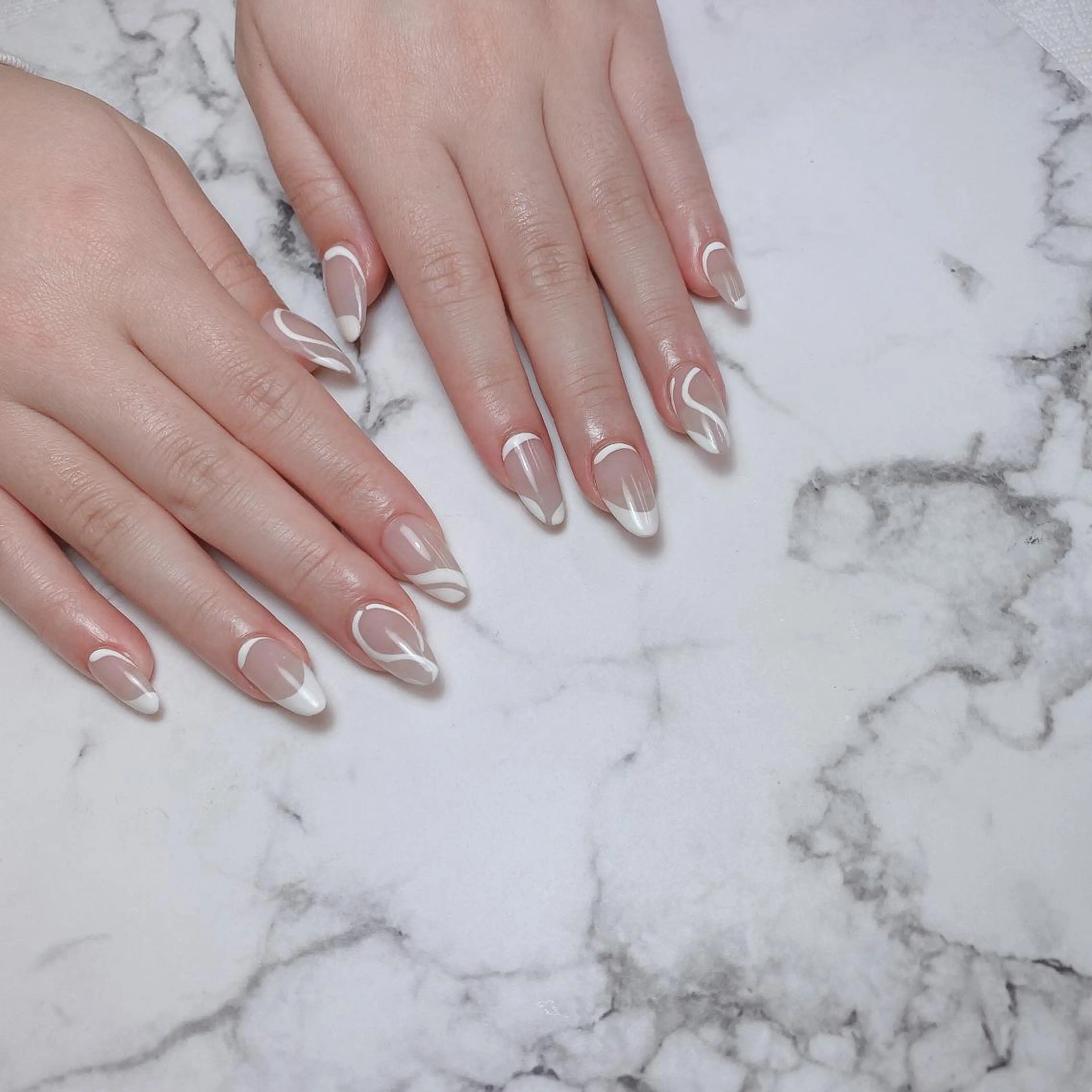 ネイル スカルプネイル ハンドネイル 石原 夕華のネイルデザイン