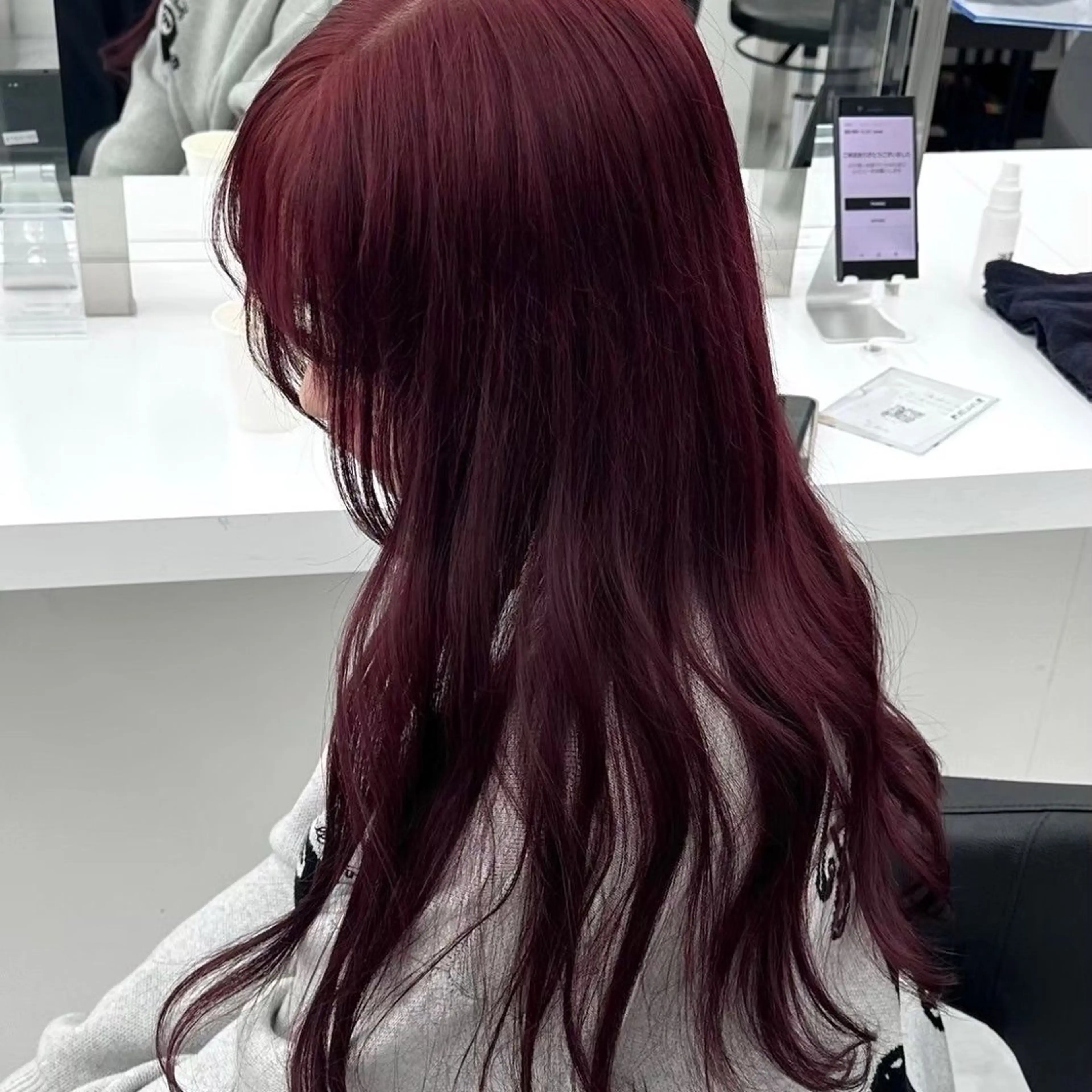 ロング カラー 韓国っぽ♡寒色/暗髪 🫧MOEKA🦋のヘアスタイル