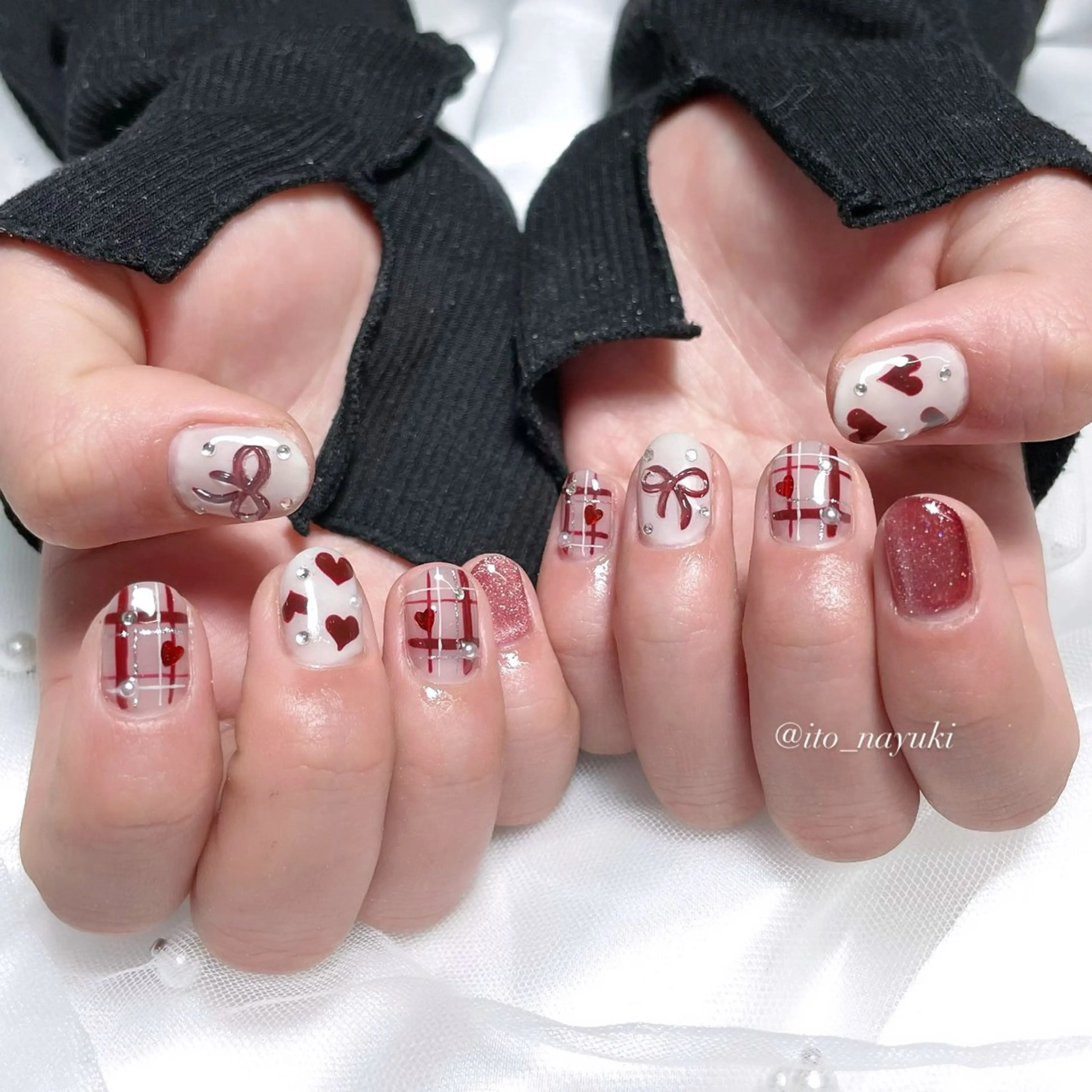 ネイル 🎀藤沢ガーリーネイ ル/長さ出し🎀のネイルデザイン
