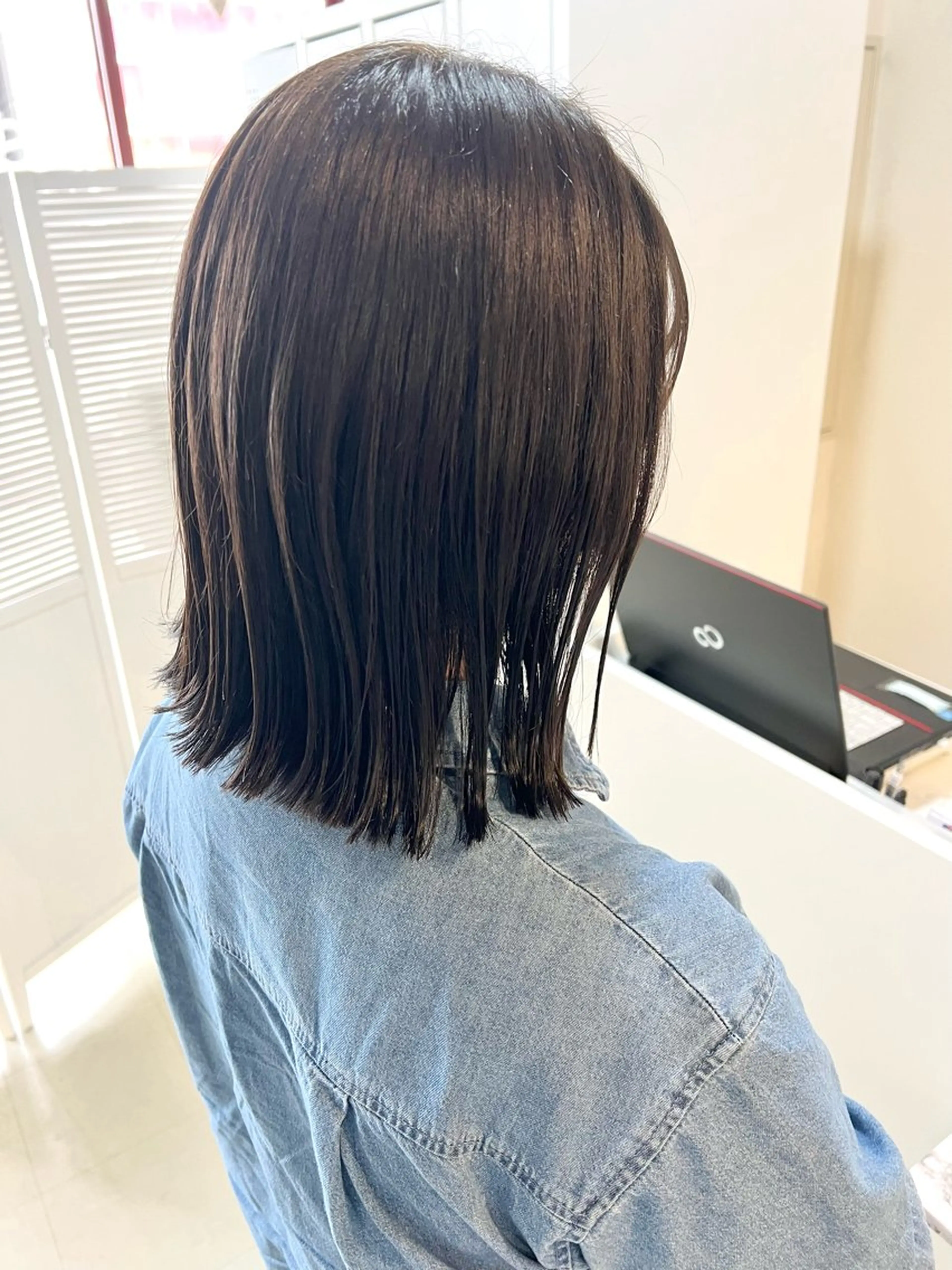 ショート 切りっぱなしボブ ボブ カット トリートメント Sherry/R 三川町 ayakaのヘアスタイル