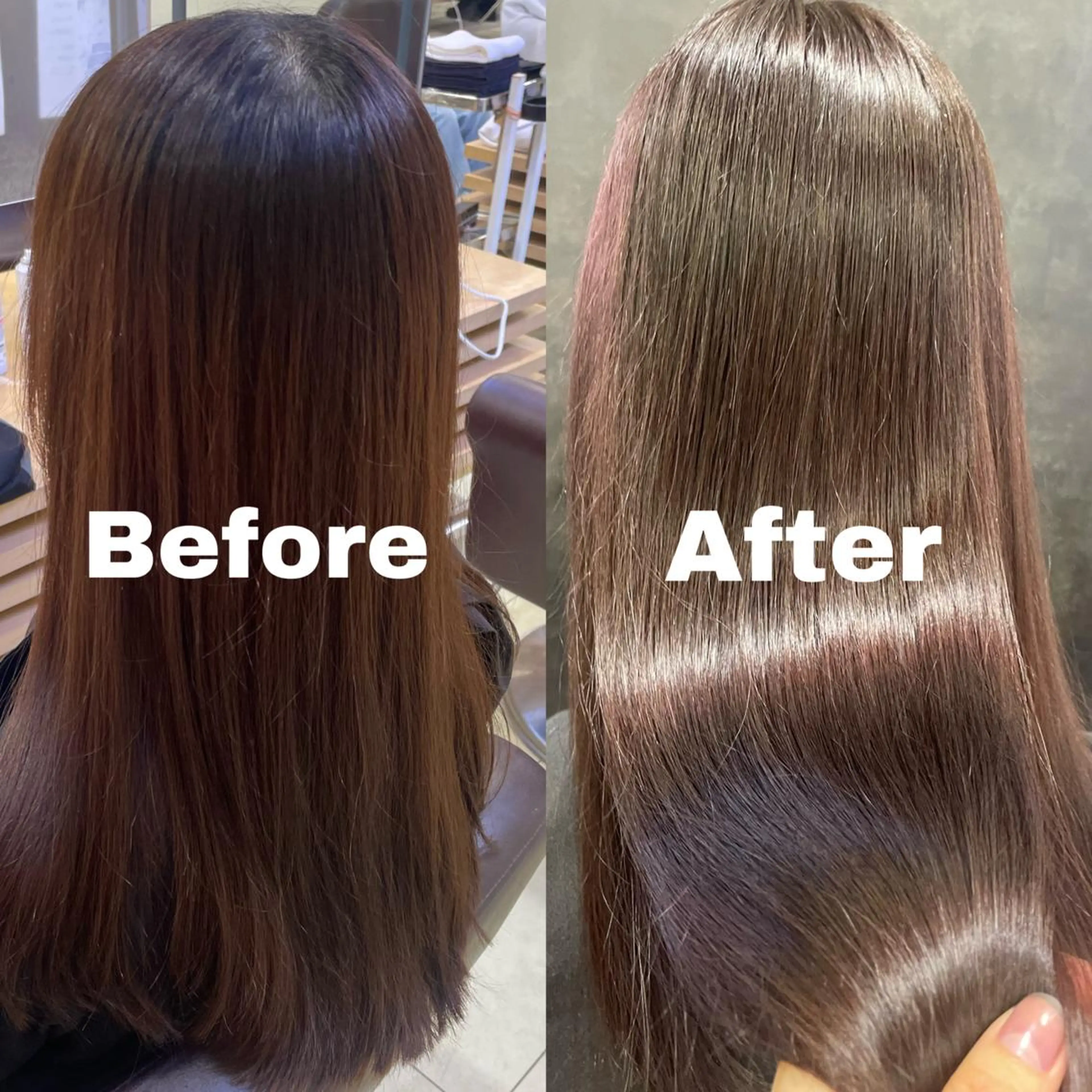 ロング カラー 透明感カラー Ricca所属・Hina🧵/恵比寿 中目黒/透明感カラーのヘアスタイル