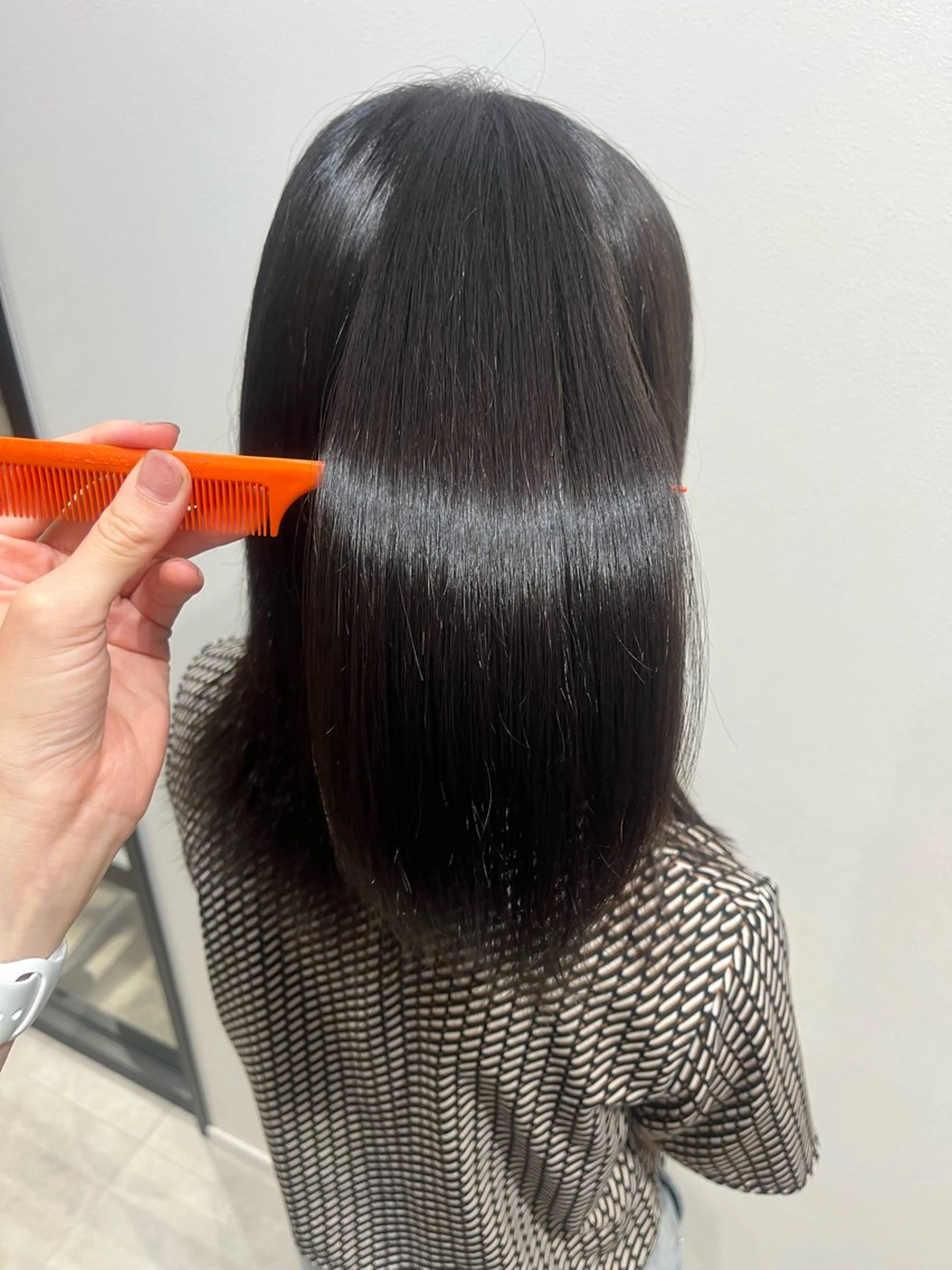 ミディアム パーマ 縮毛矯正 縮毛矯正 トリートメント 🫧ぷる艶カラー🫧 Yuubi🦩のヘアスタイル