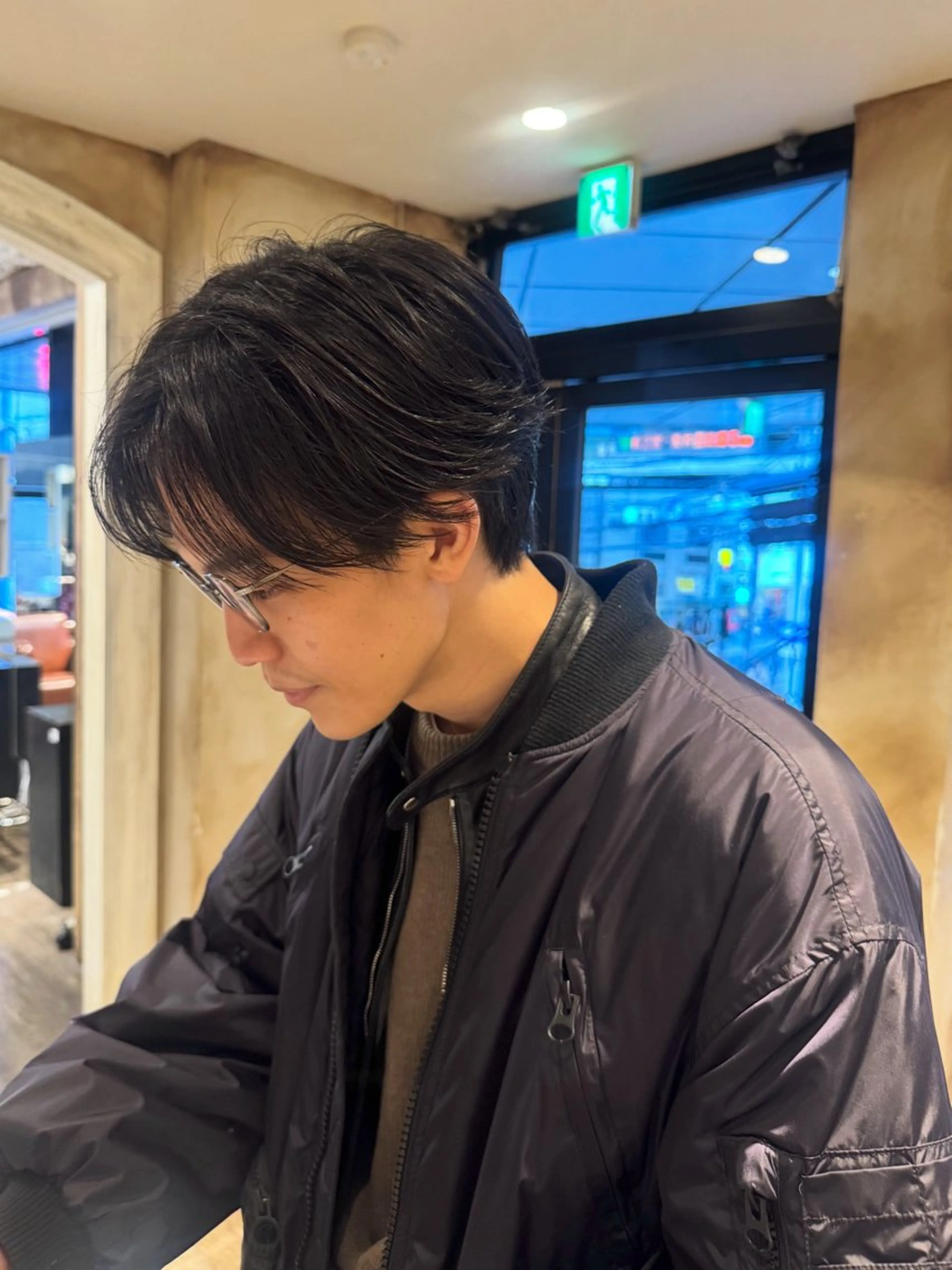 メンズ センターパート カット lot Karen / 心斎橋のヘアスタイル