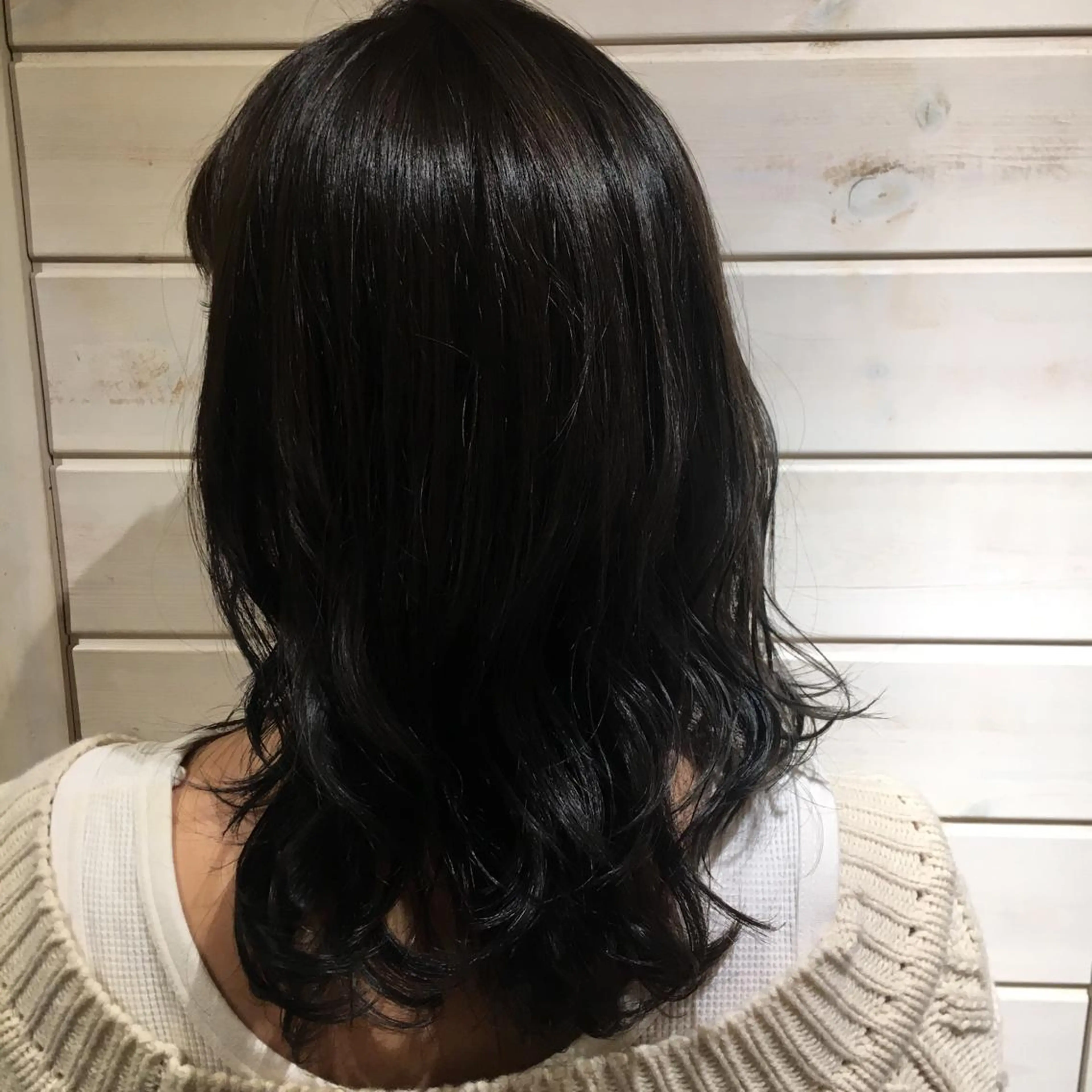ミディアム パーマ 野崎 ひかりのヘアスタイル