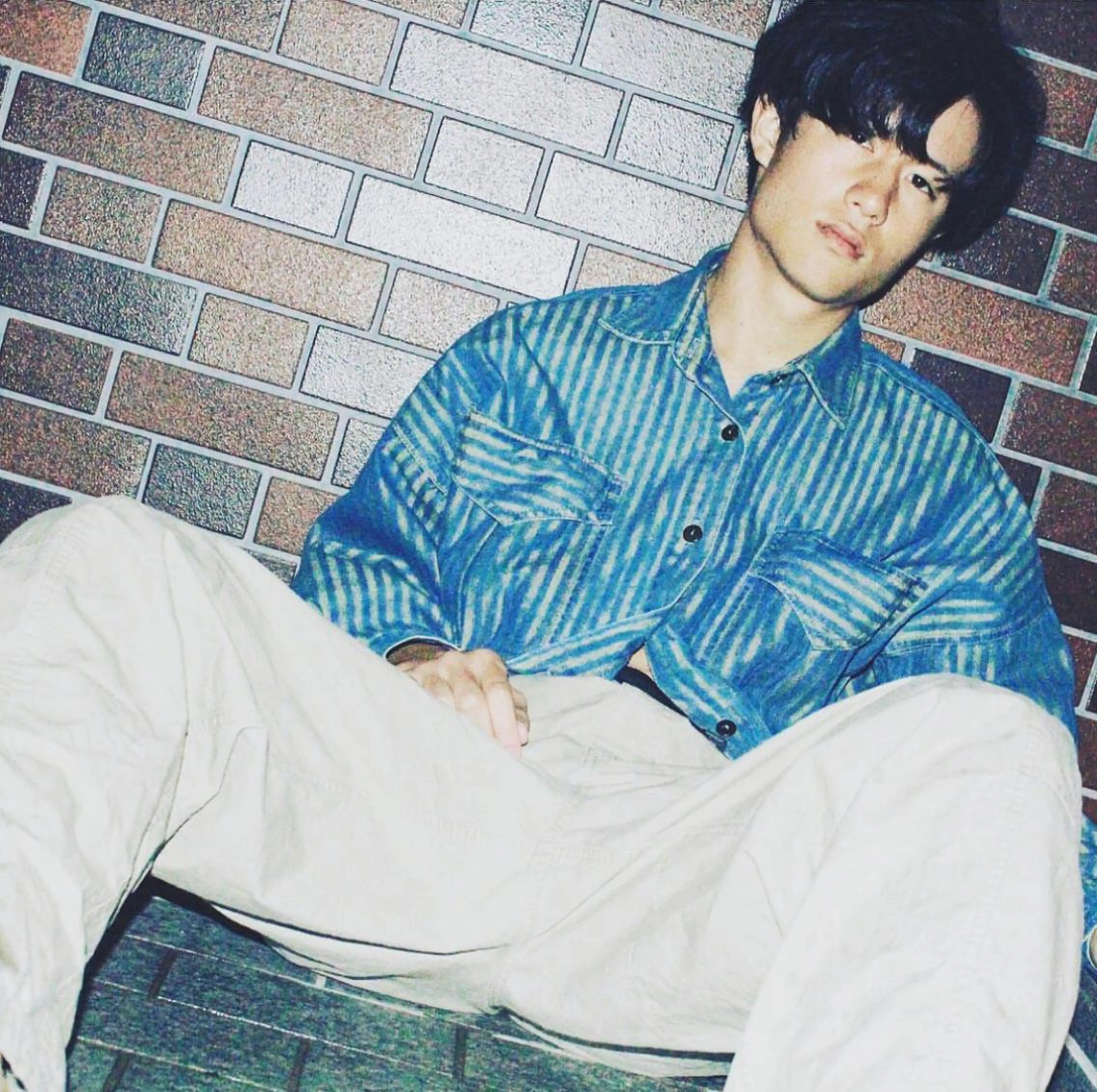 ミディアム メンズ 宮下 弦也のヘアスタイル