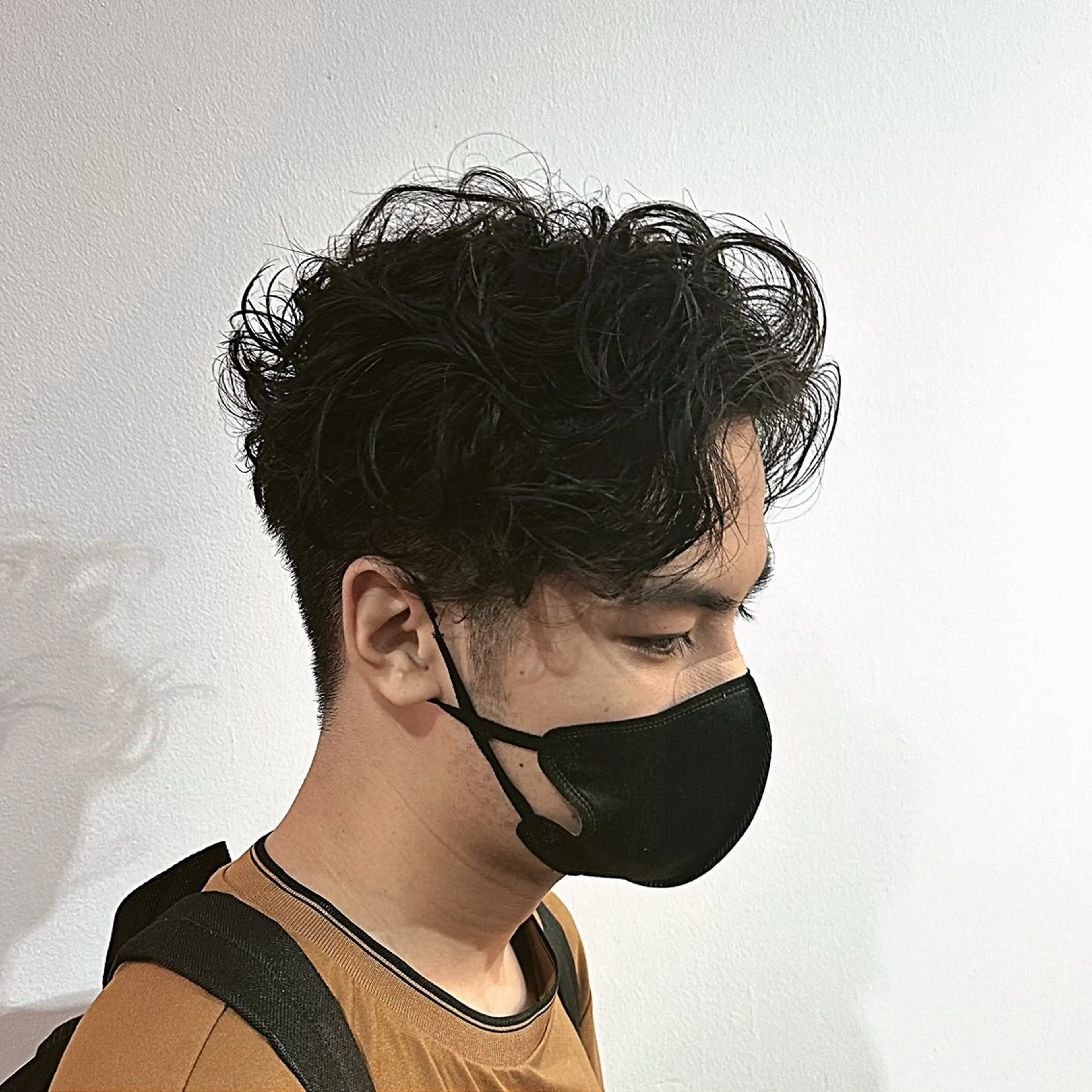 パーマ メンズ メンズパーマ デザインカラー/中性 ウルフ/mitsuのヘアスタイル