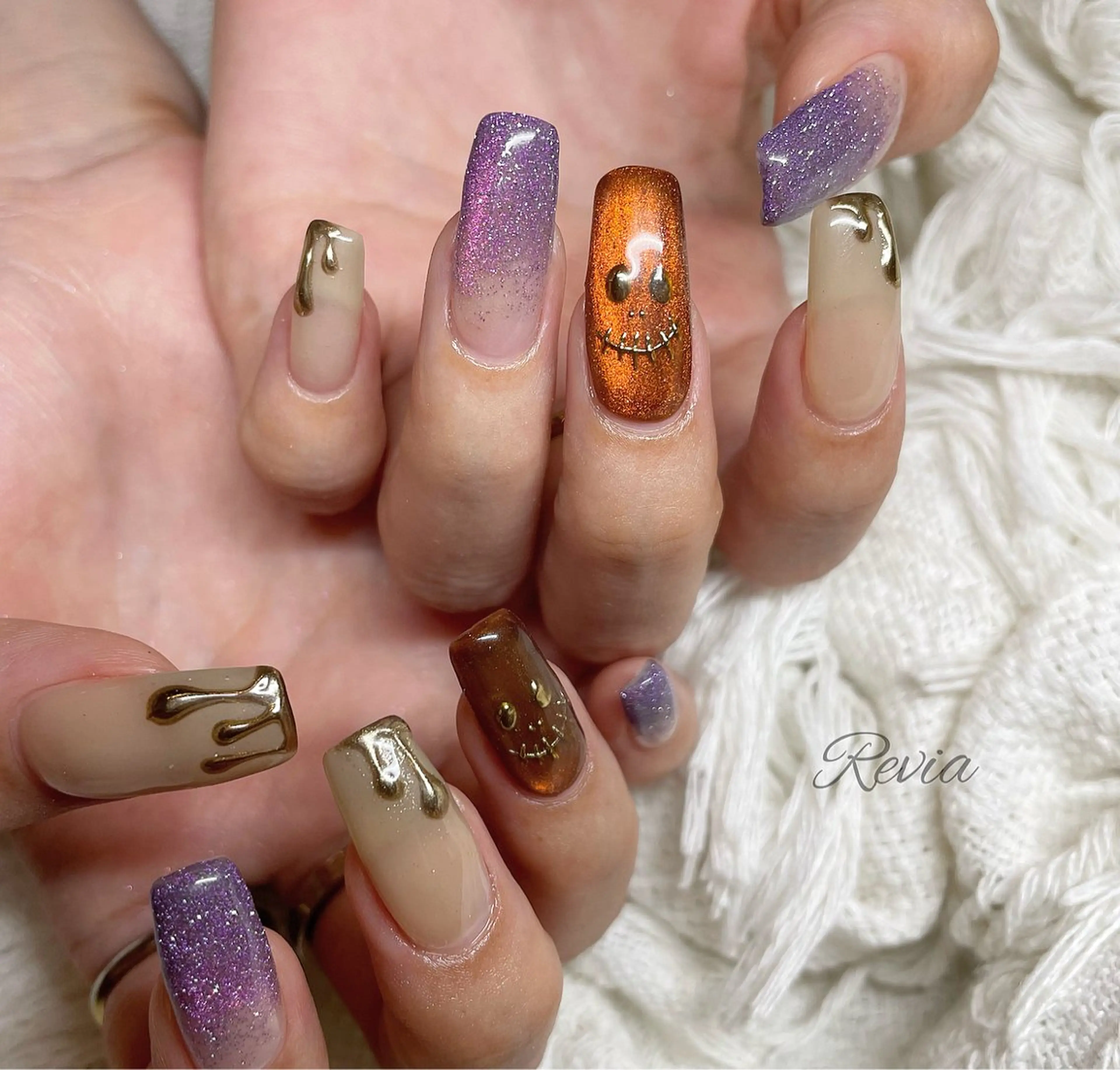 ネイル ハンドネイル revia所属・ERI Nailistのネイルデザイン