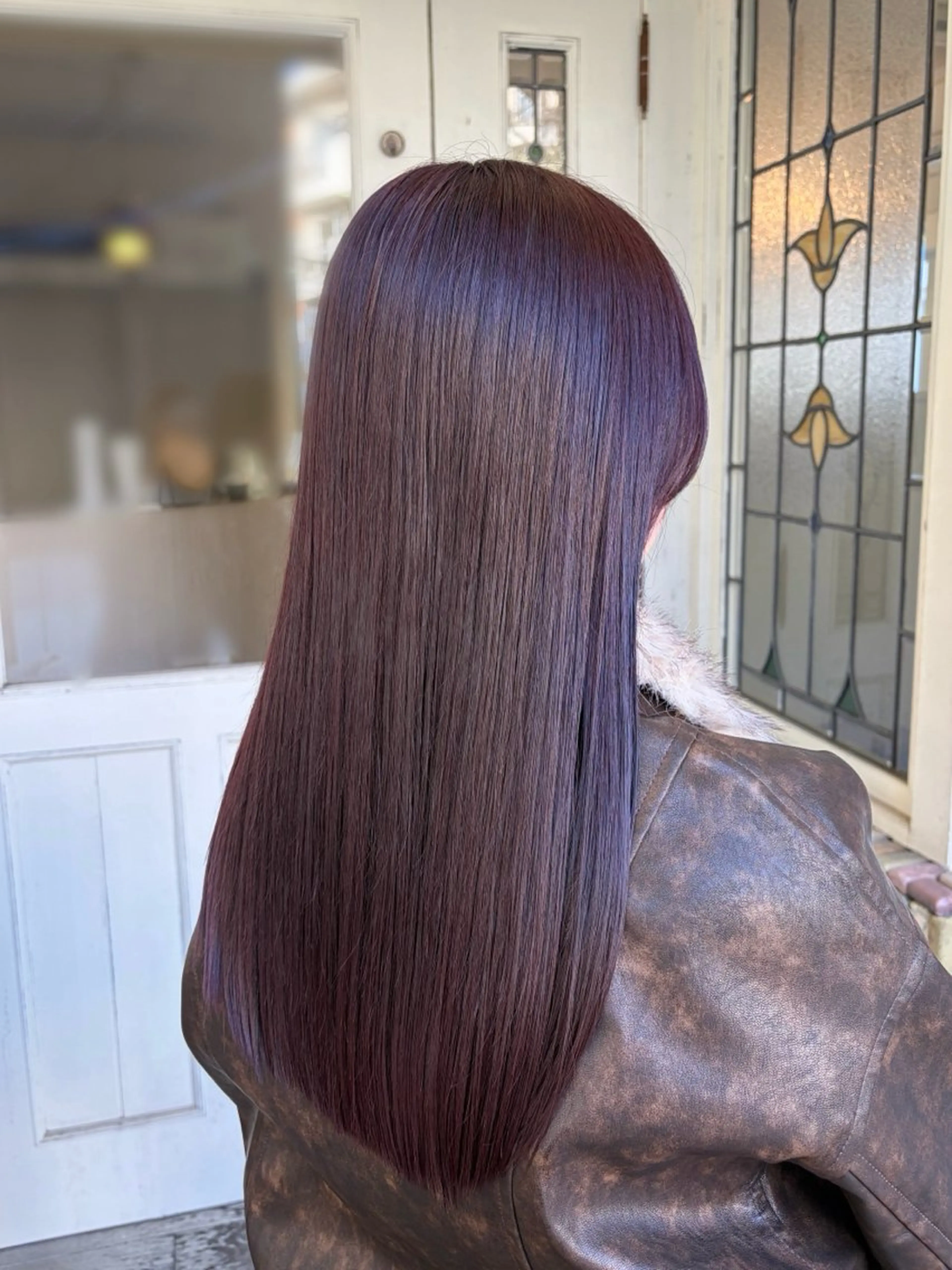 セミロング カット ヘアカラー 【艶髪カラー】 omiのヘアスタイル