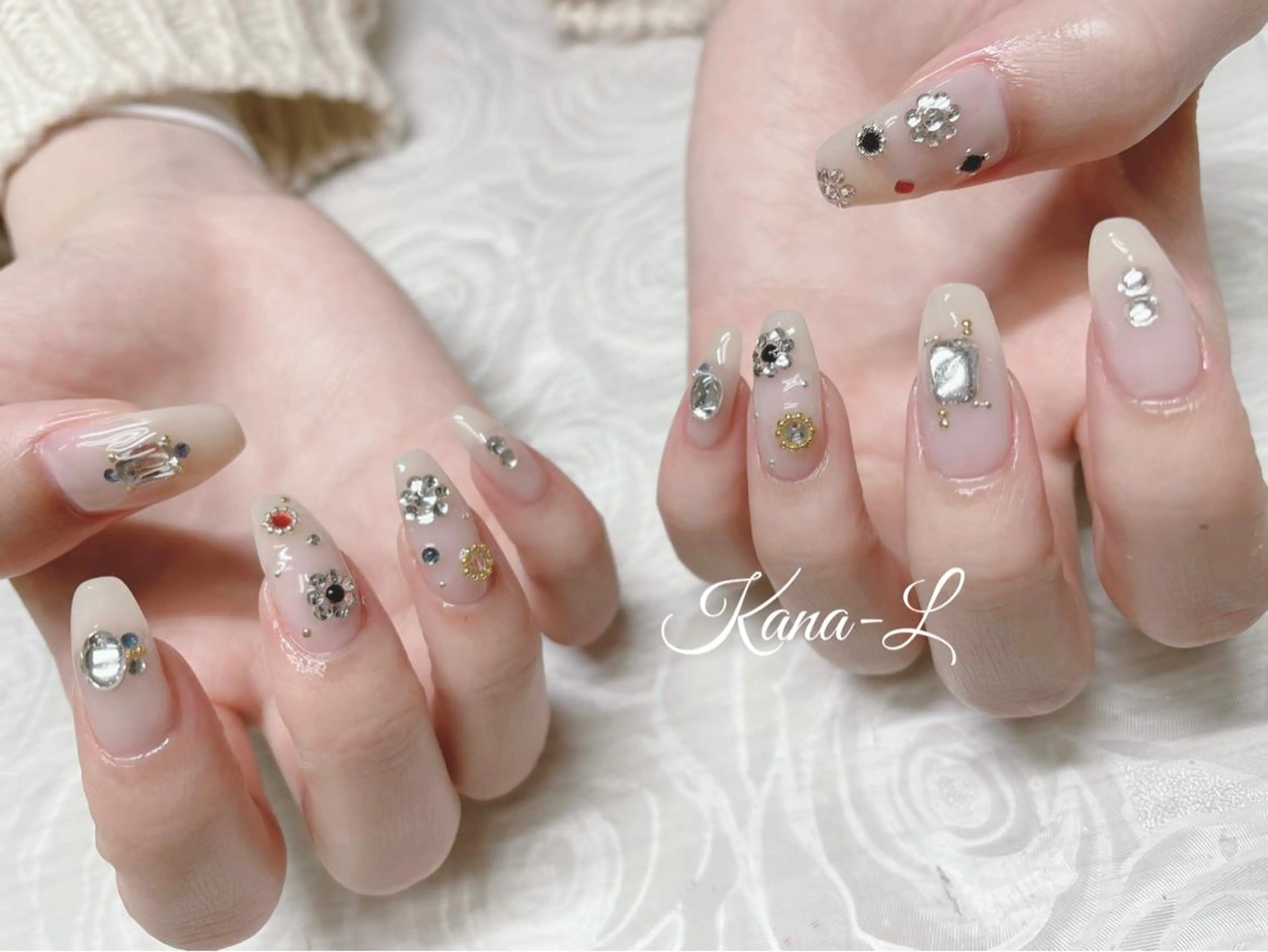 カラー ネイル 韓国ネイル ワンホンネイル 芦辺 香奈のネイルデザイン