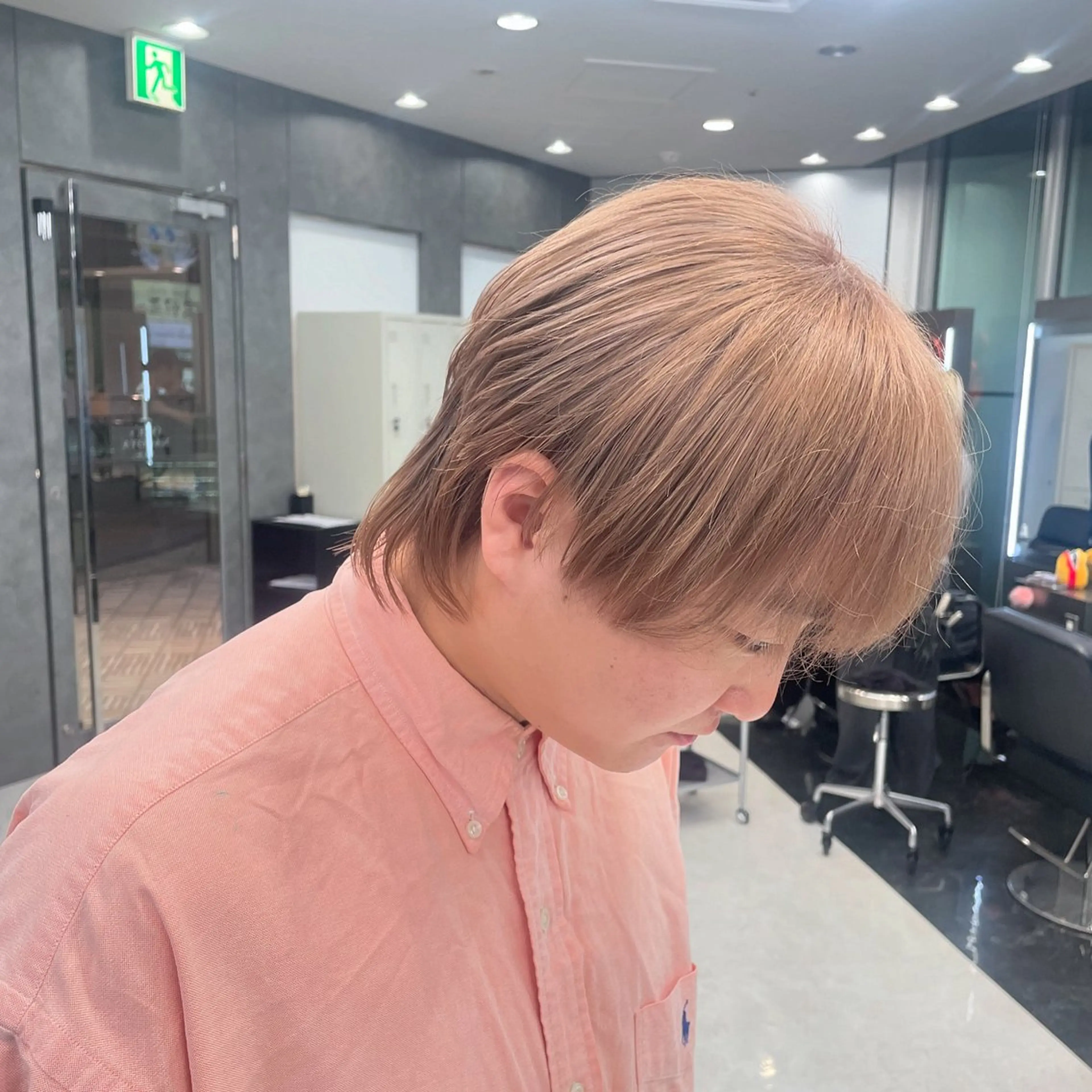 カラー メンズ メンズウルフ🐺♡ ブリーチ♡ヘアメ🎀のヘアスタイル