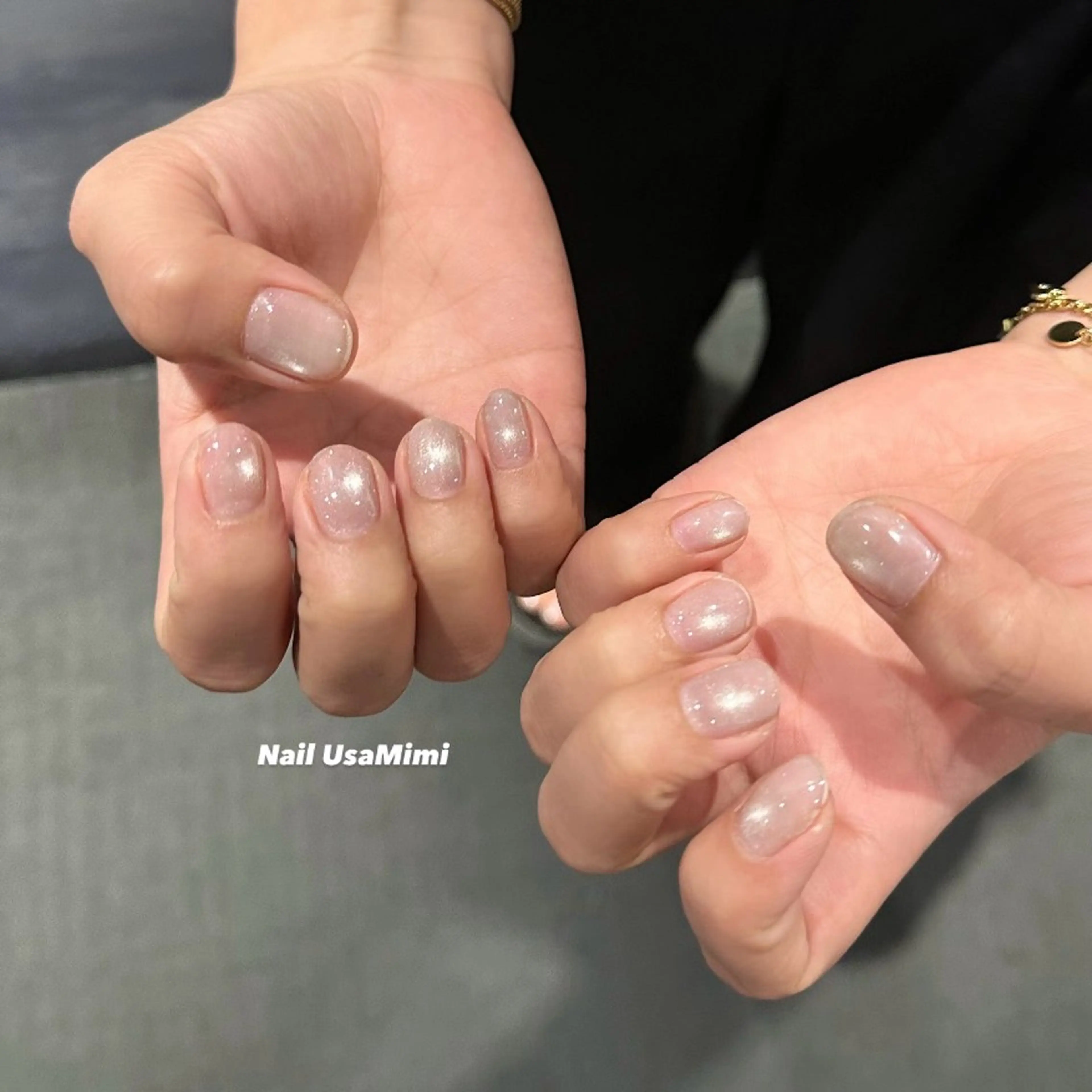 ネイル マグネットネイル ハンドネイル 本町NailUsaM imi MOMOKAのネイルデザイン