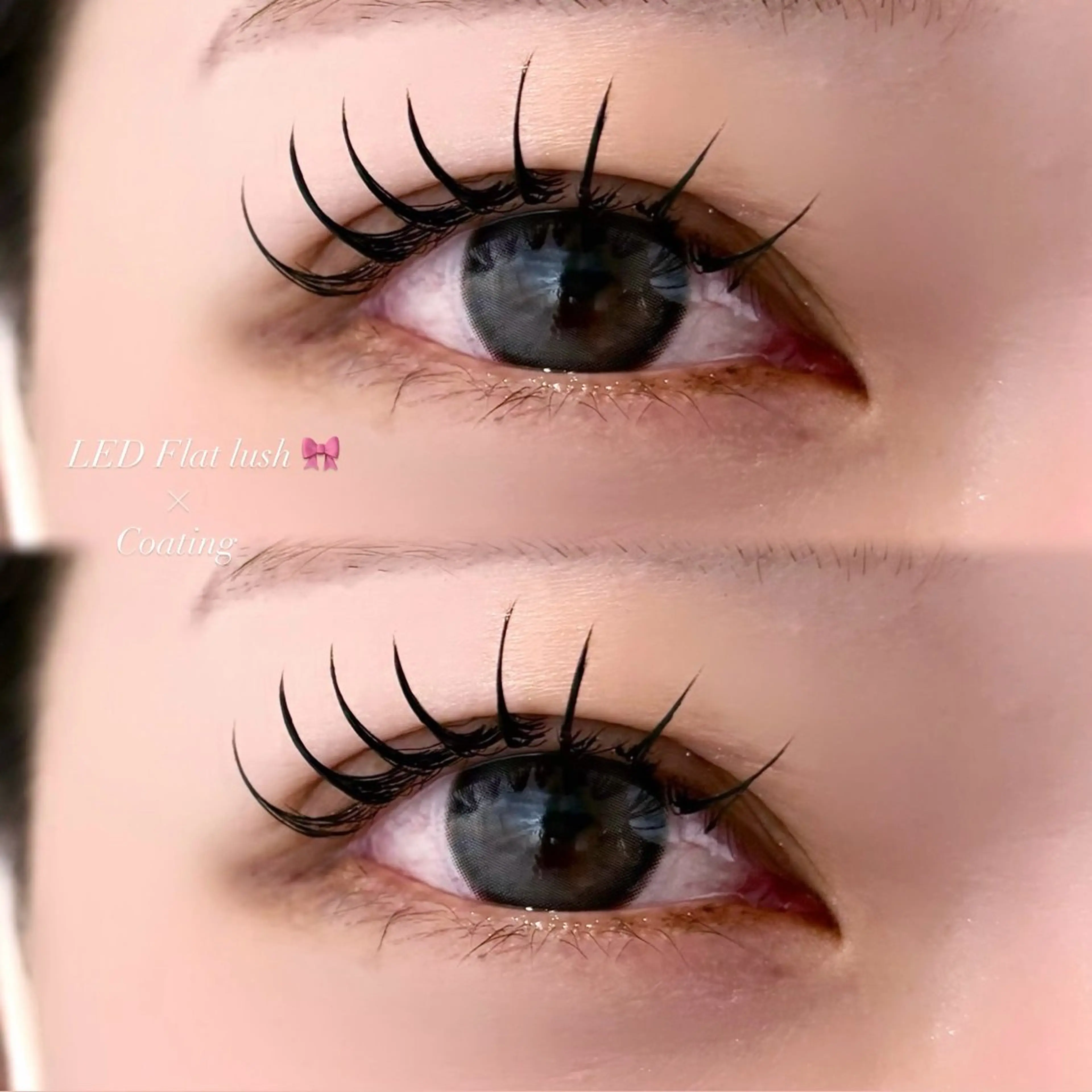 マツエク・マツパ 束感まつ毛 フラットラッシュ マツエク EYELA 小築🐈‍⬛🤍のマツエク・マツパデザイン