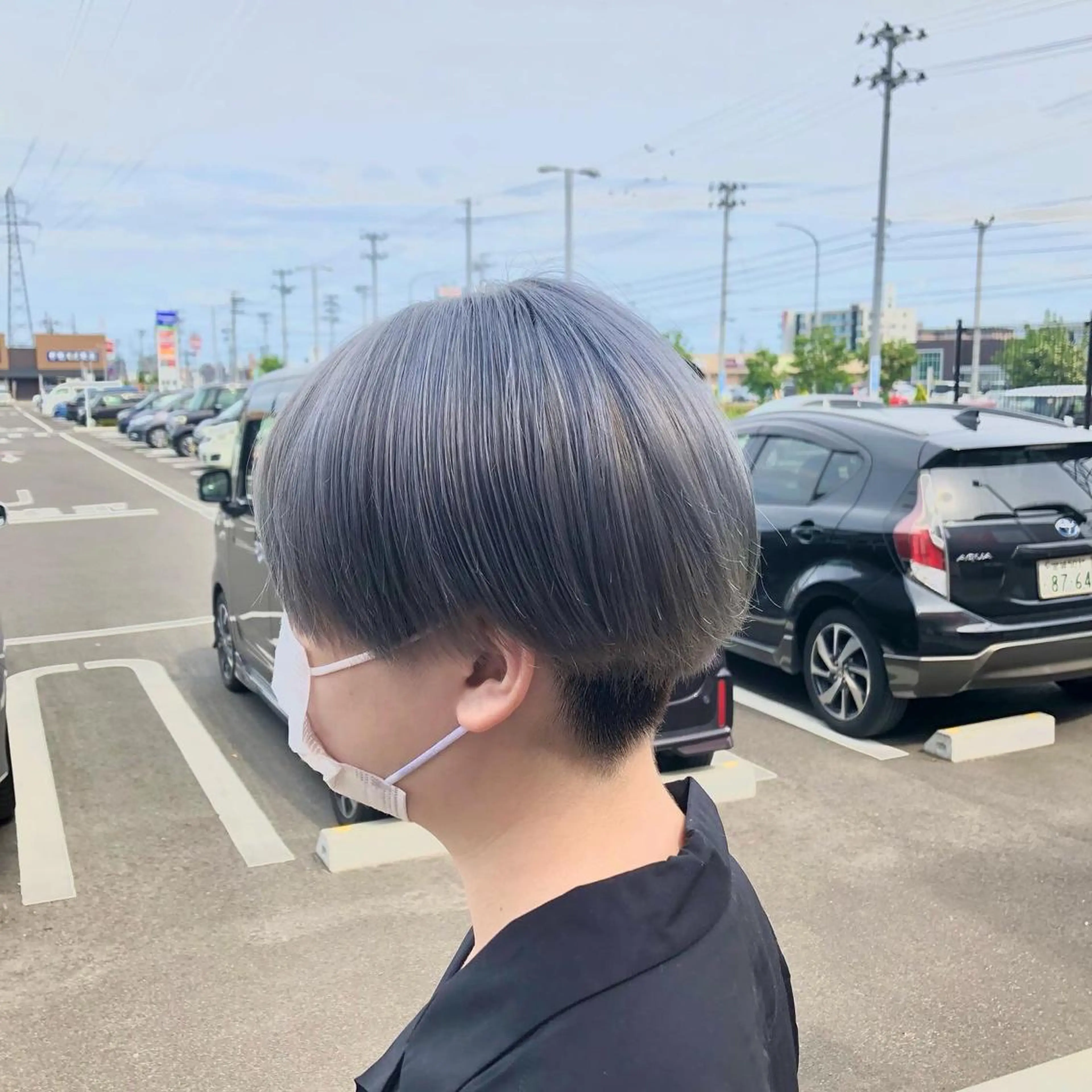 ショート 太白区白髪ぼかし/ ボブカット/千葉達人のヘアスタイル