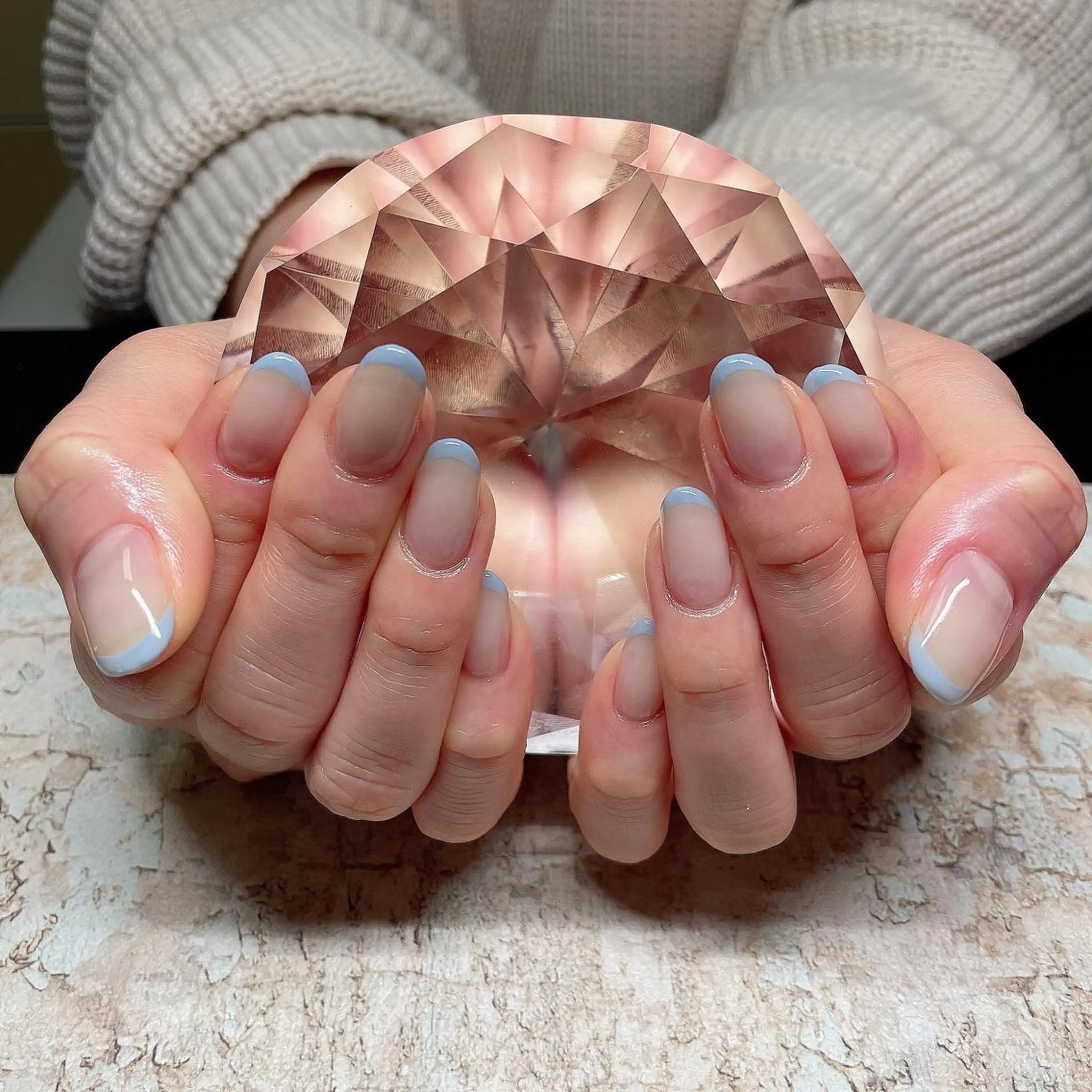 ネイル アートネイル フレンチネイル ジェルネイル グラデーション 韓国ネイル Nail room Bimano所属・Bimano seica♡+°のネイルデザイン