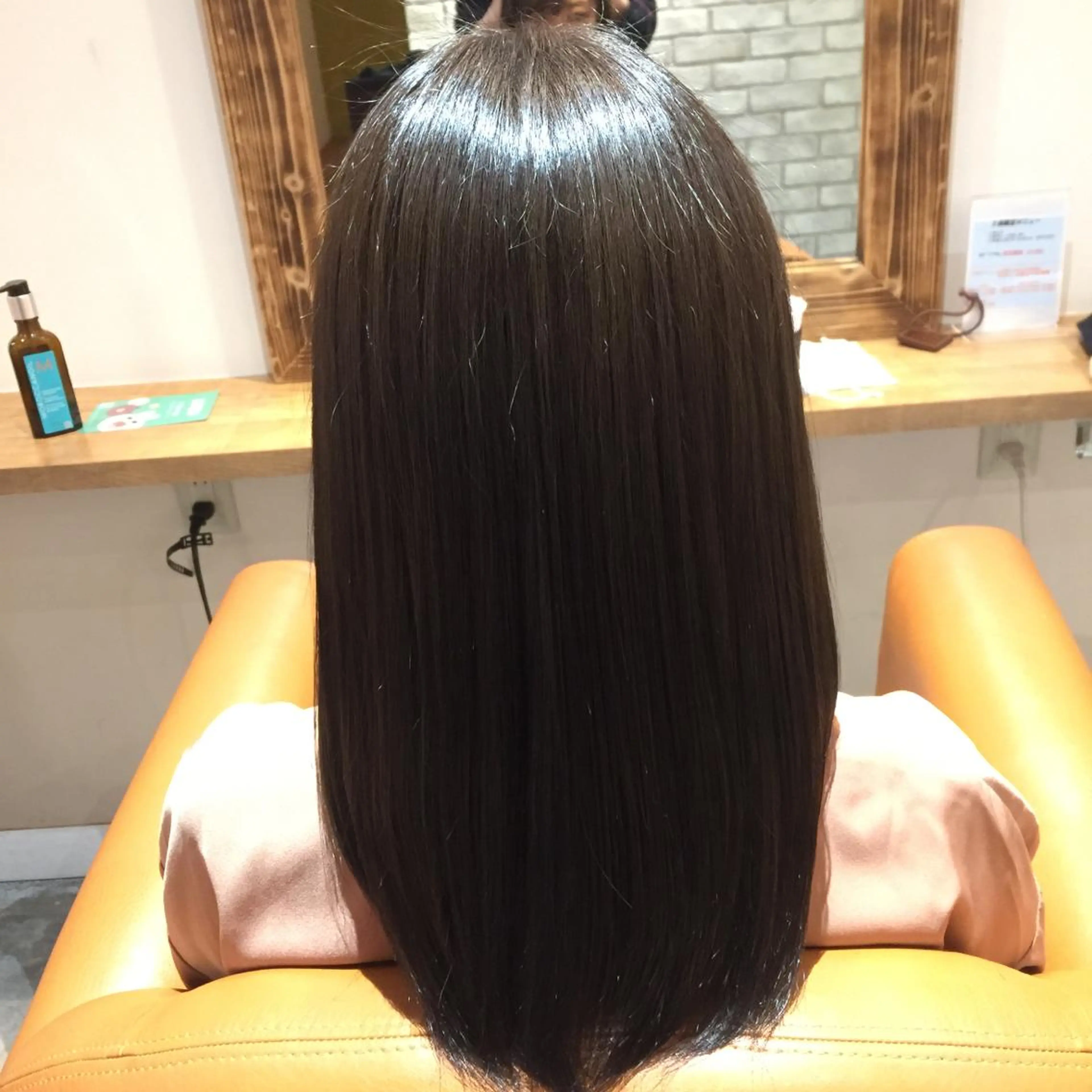 セミロング 髪質改善×矯正🫧 韓国ヘアasamiのヘアスタイル