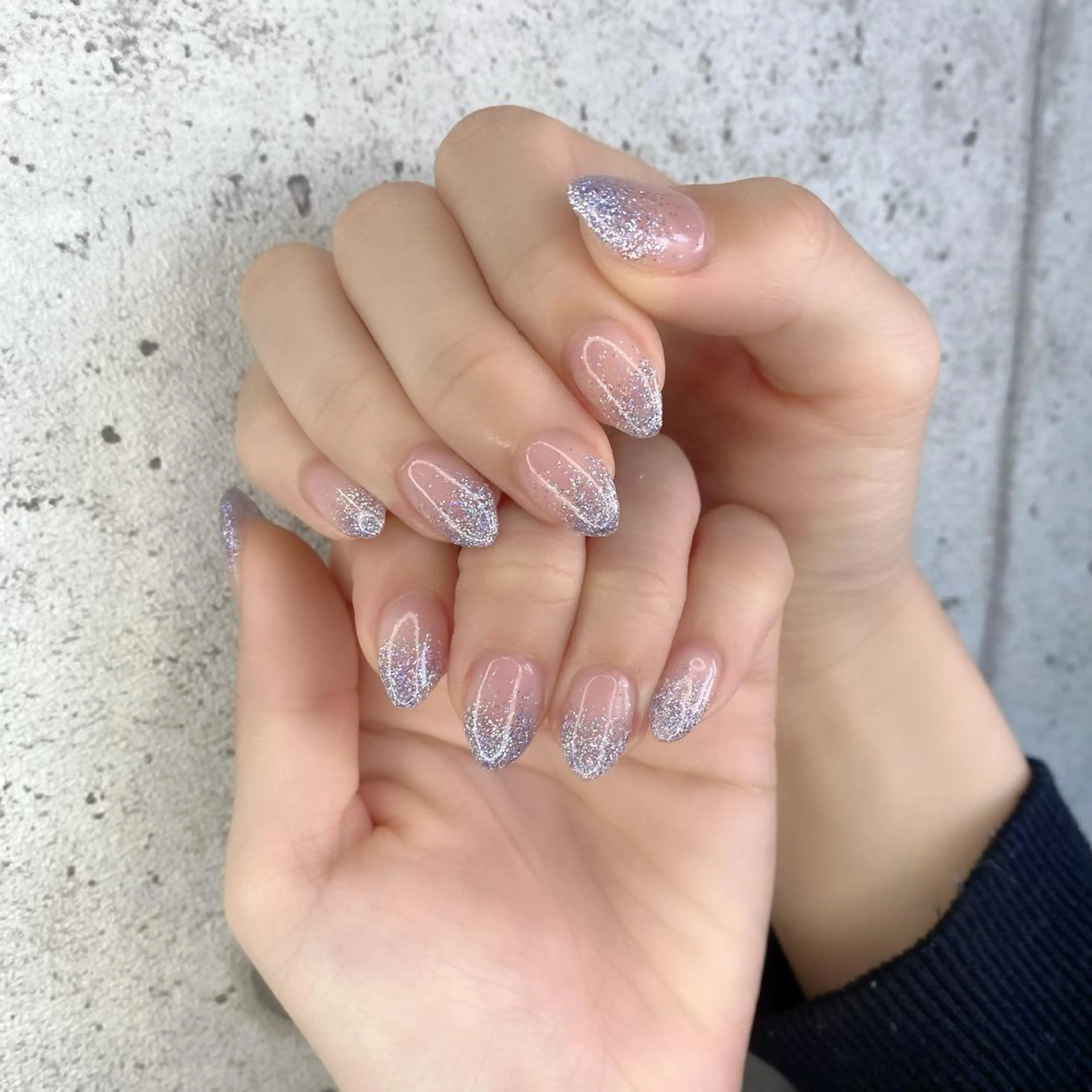 ミディアム カラー パーマ ヘアアレンジ メンズ キッズ ネイル マツエク・マツパ アイブロウ グラデーションカラー パープルカラー グラデーション ラメ(グリッター) ラメグラデーション Salon Ｋのネイルデザイン