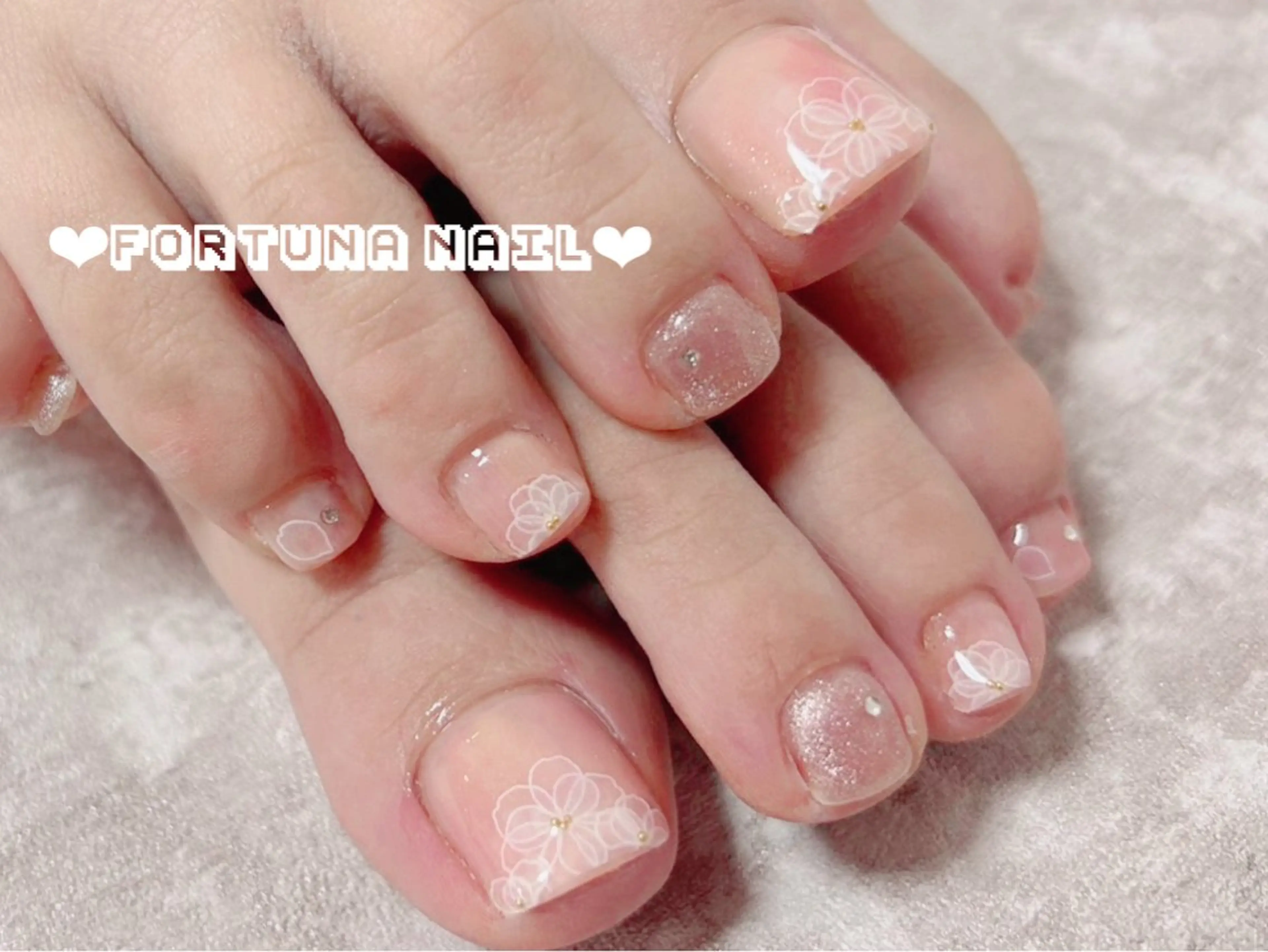 ネイル フットネイル Nail •Head スパFortunaのネイルデザイン