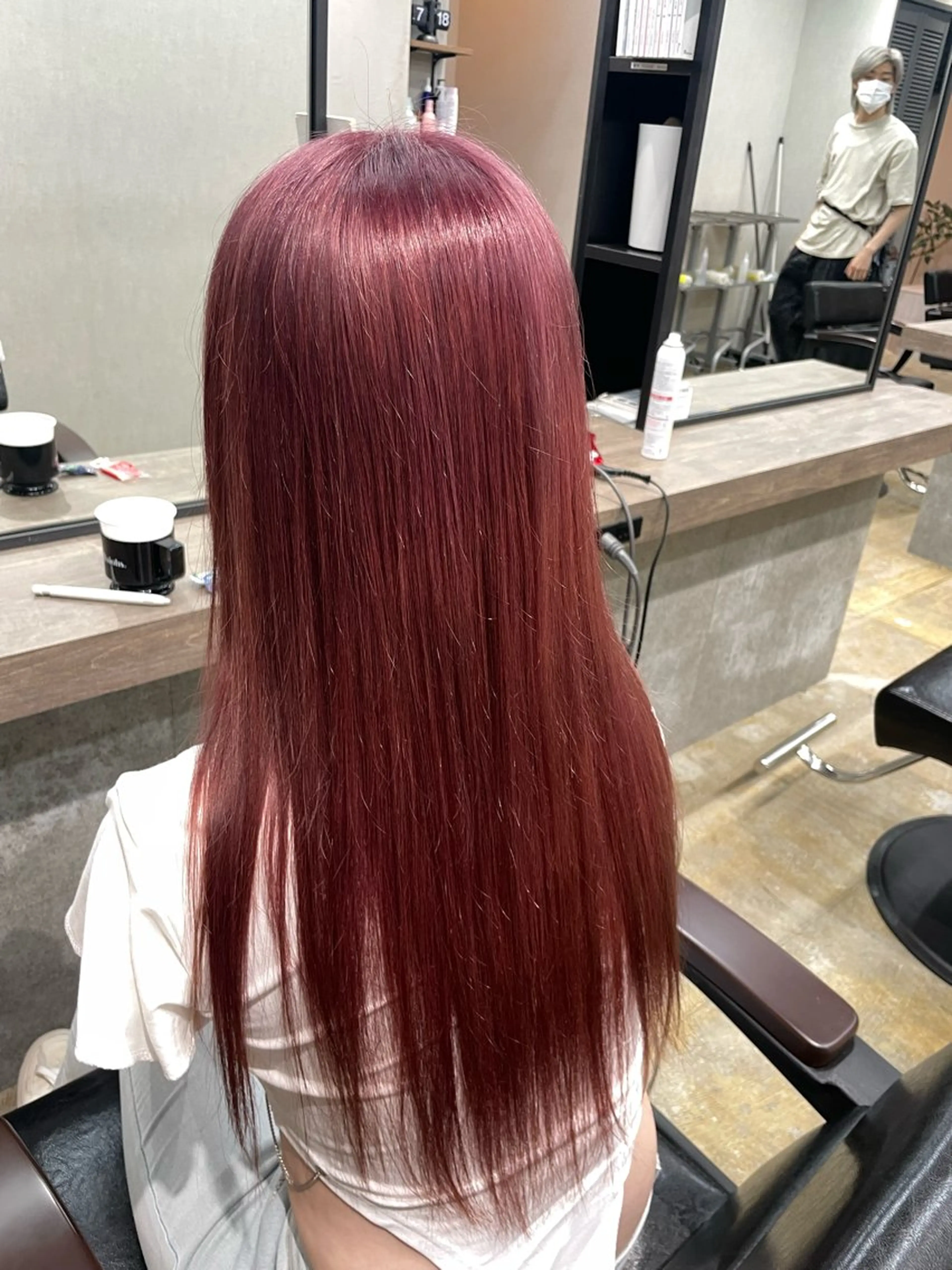 ロング カラー ピンクカラー ブレンバイドット所属・ニュアンスカラー/ 🫧レミ(坊主)のヘアスタイル