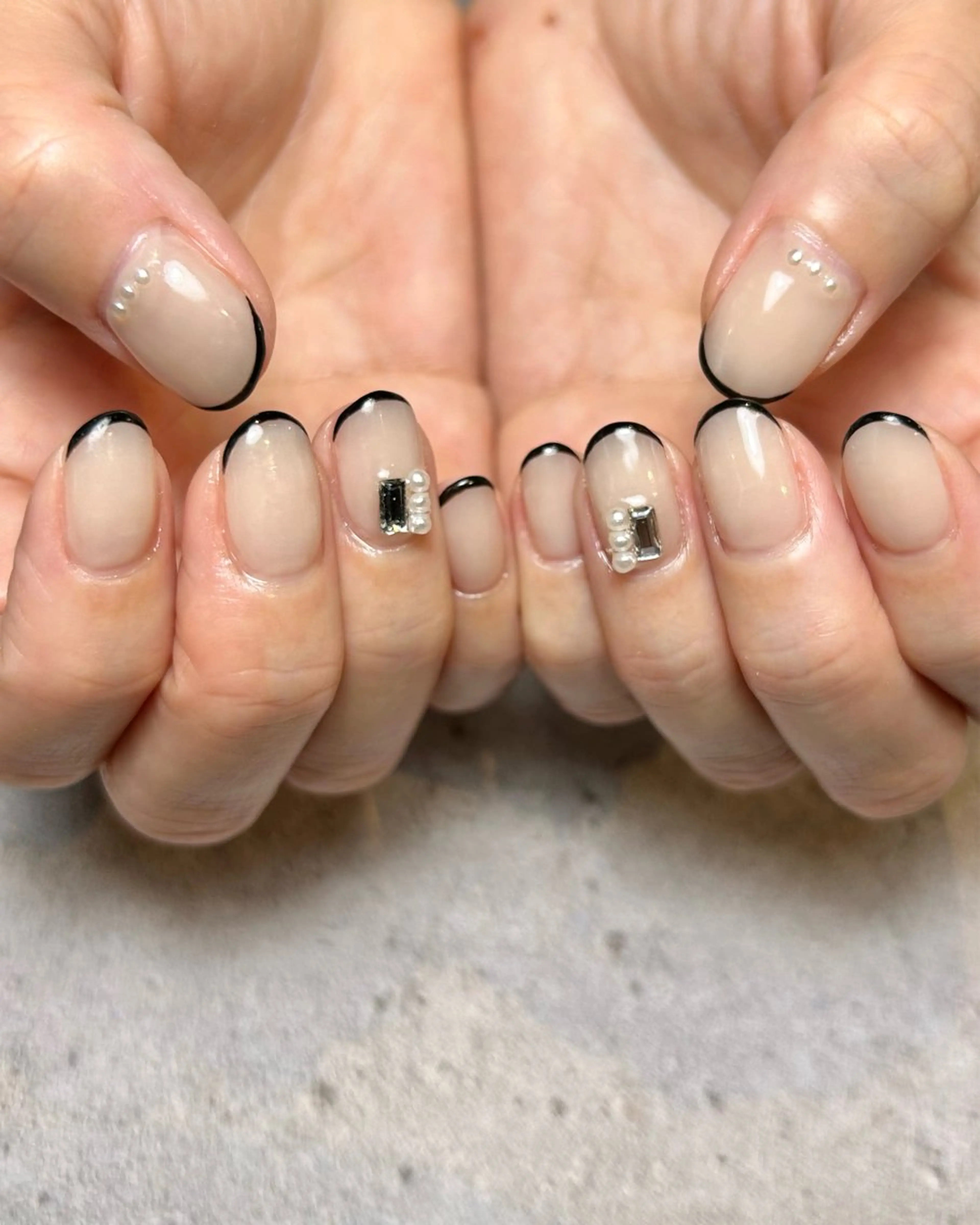 ネイル フレンチネイル ハンドネイル Reflection marikoのネイルデザイン