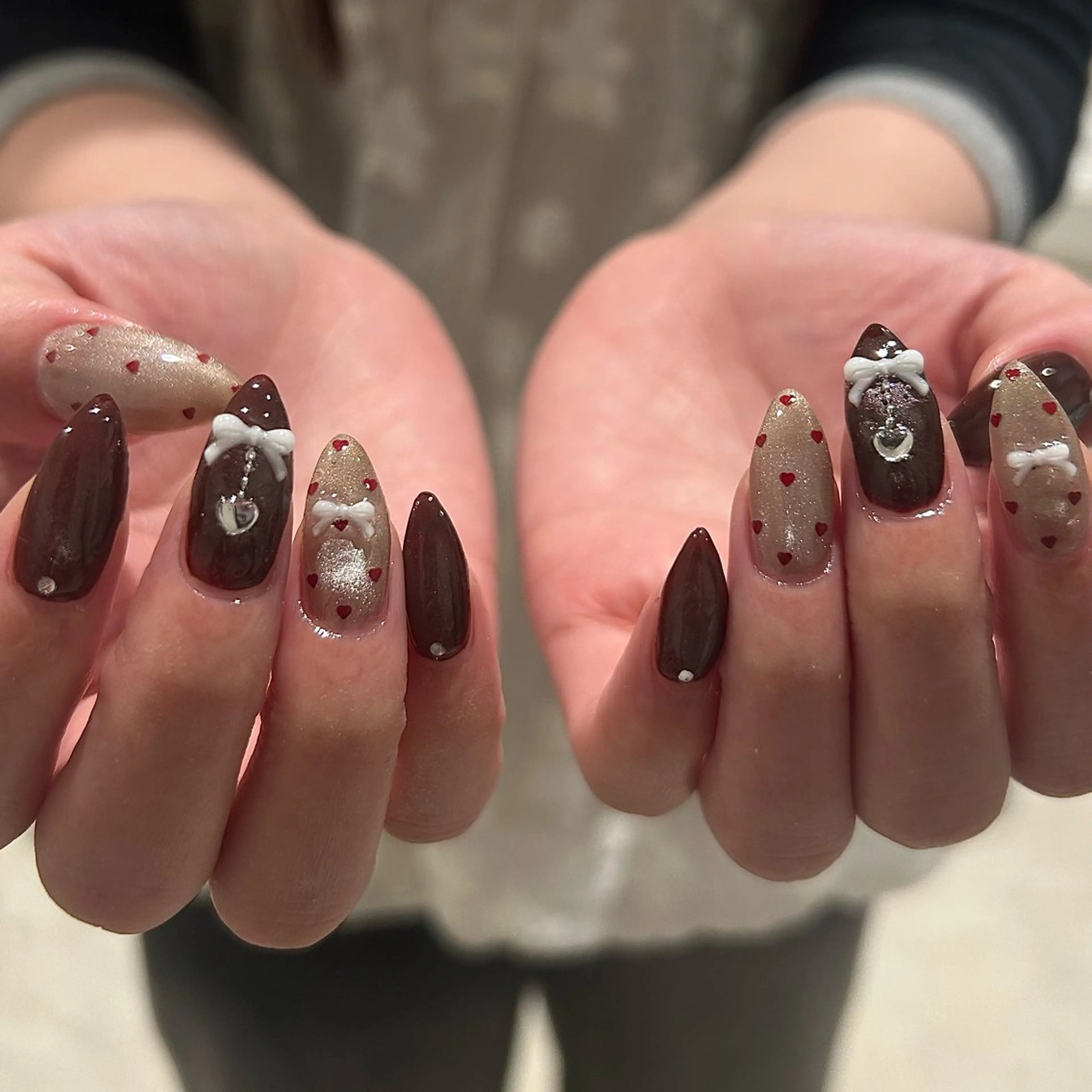 ネイル ハンドネイル honoka ガーリーネイル໒꒱のネイルデザイン