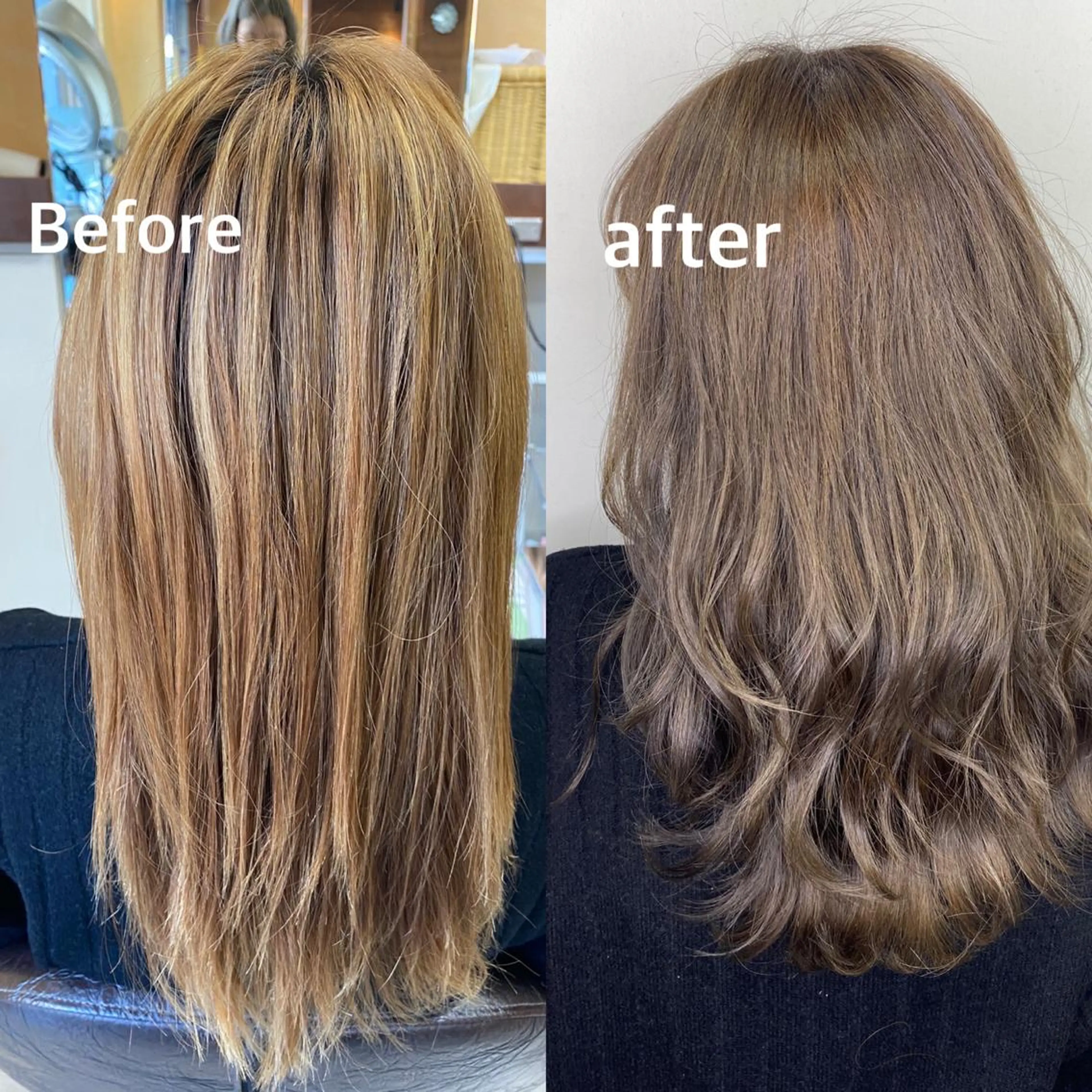 セミロング カラー ヘアアレンジ ヘアカラー トリートメント HAIRSALONLOOP所属・川上 麻梨阿のヘアスタイル